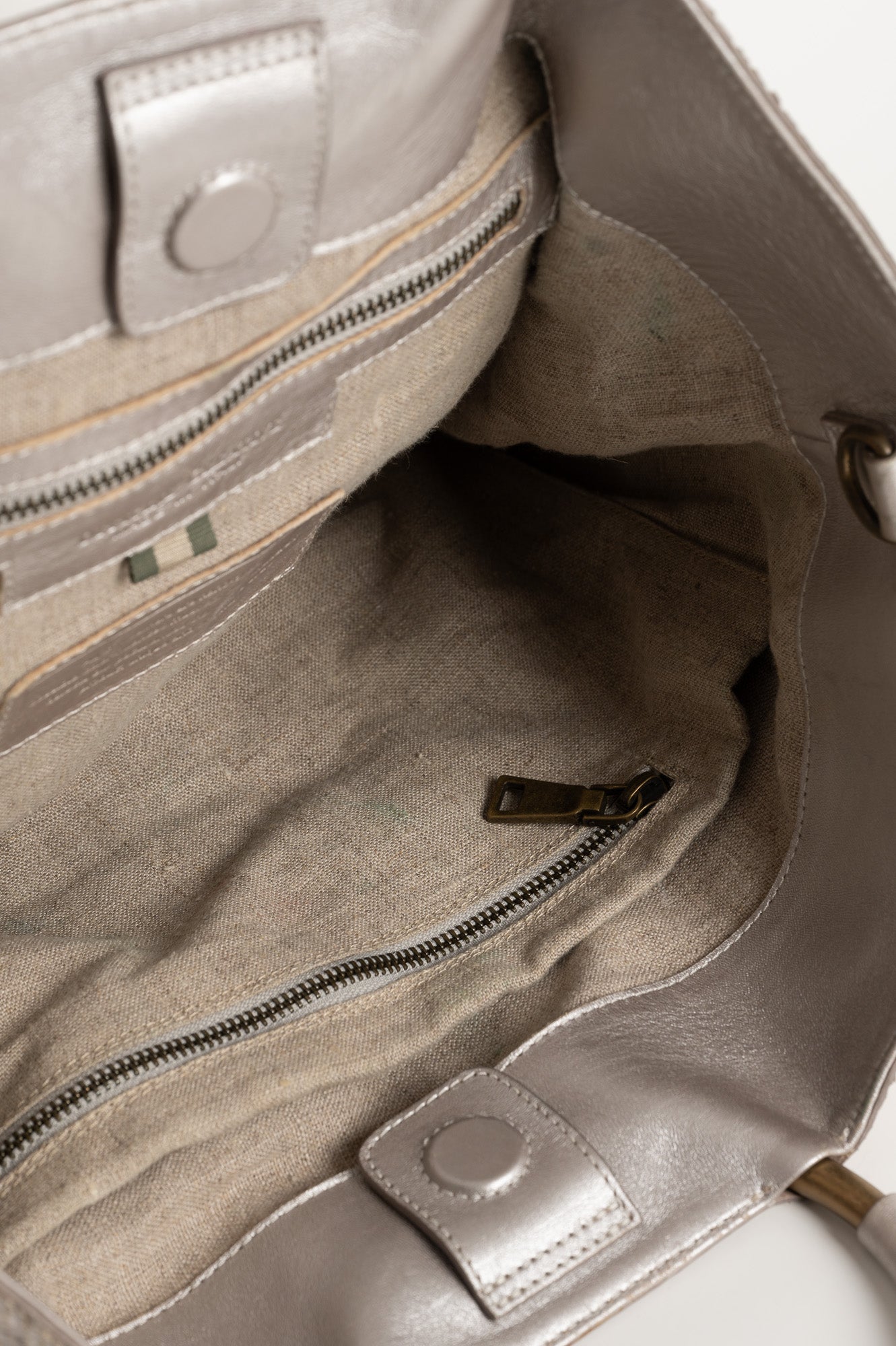 Tote Bag Class 035 | Silver Leather