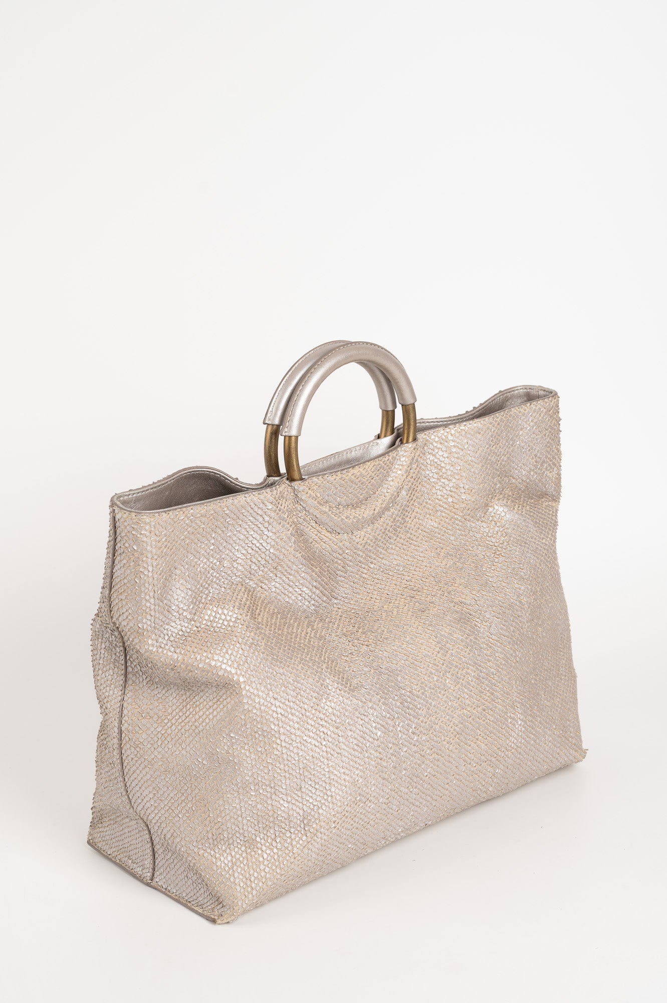 Tote Bag Class 035 | Silver Leather