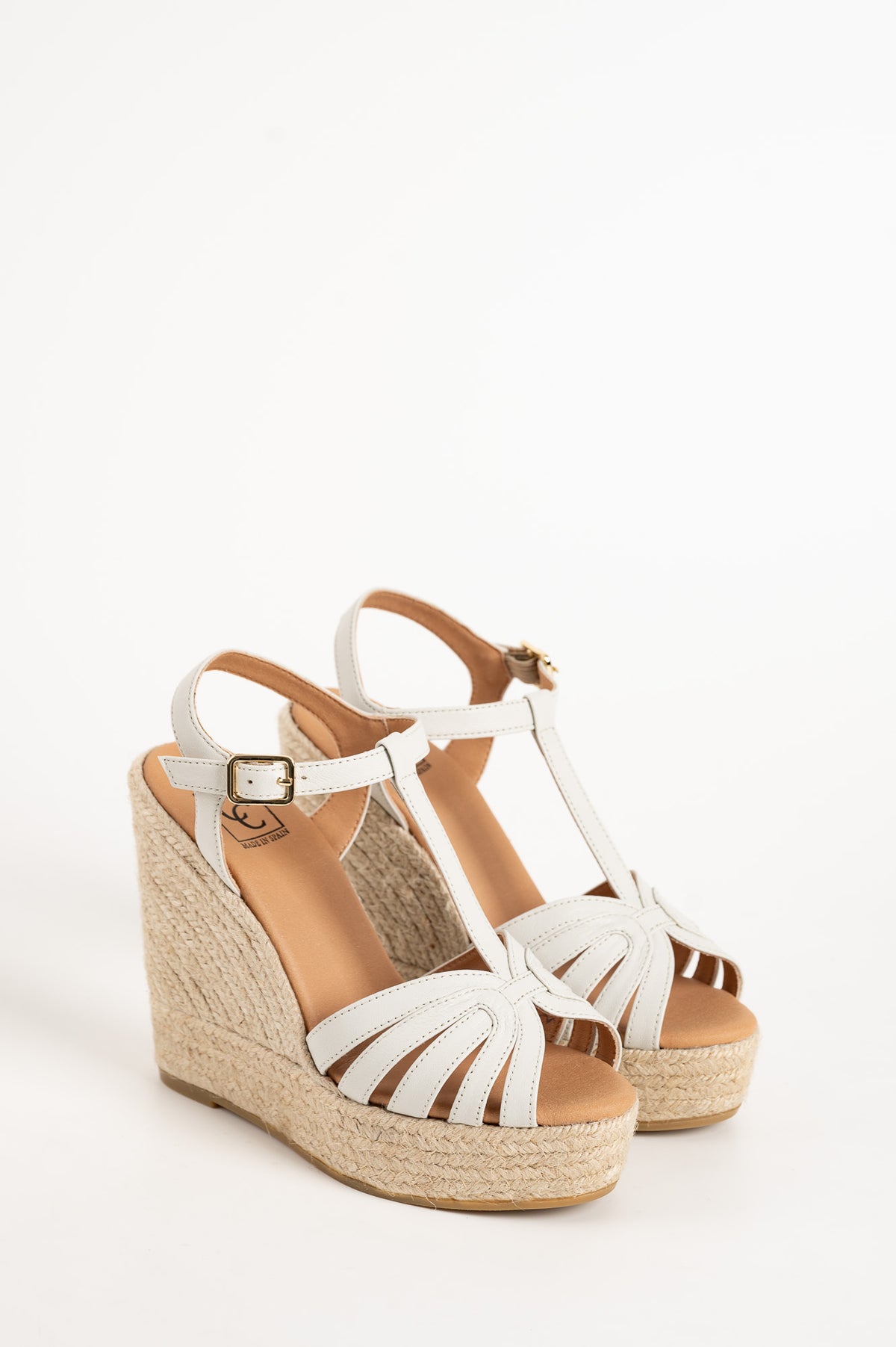 Espadrille Wedge Blanes | Off-White Nappa Leather