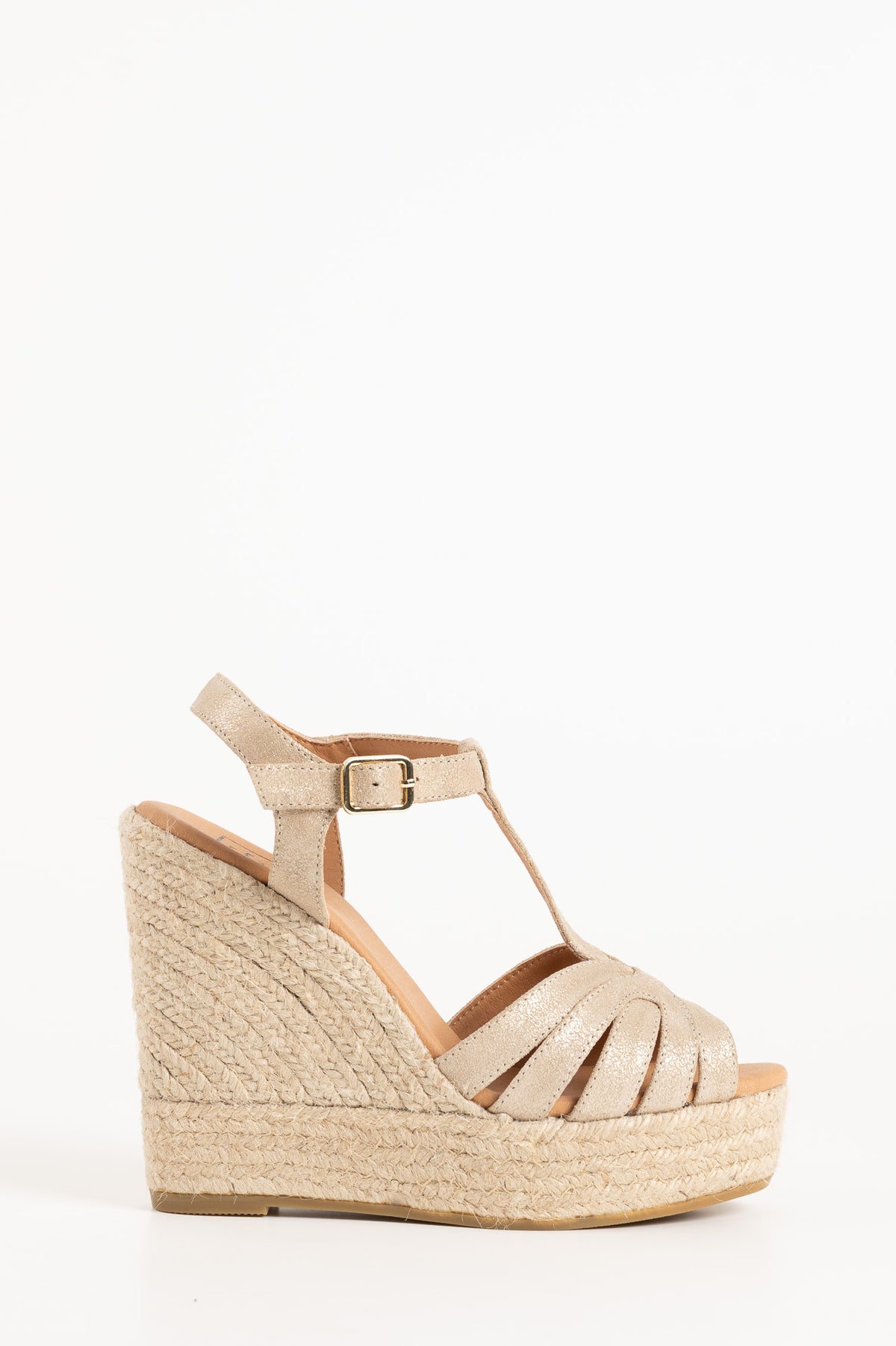 Espadrille Wedge Blanes | Platino Suede