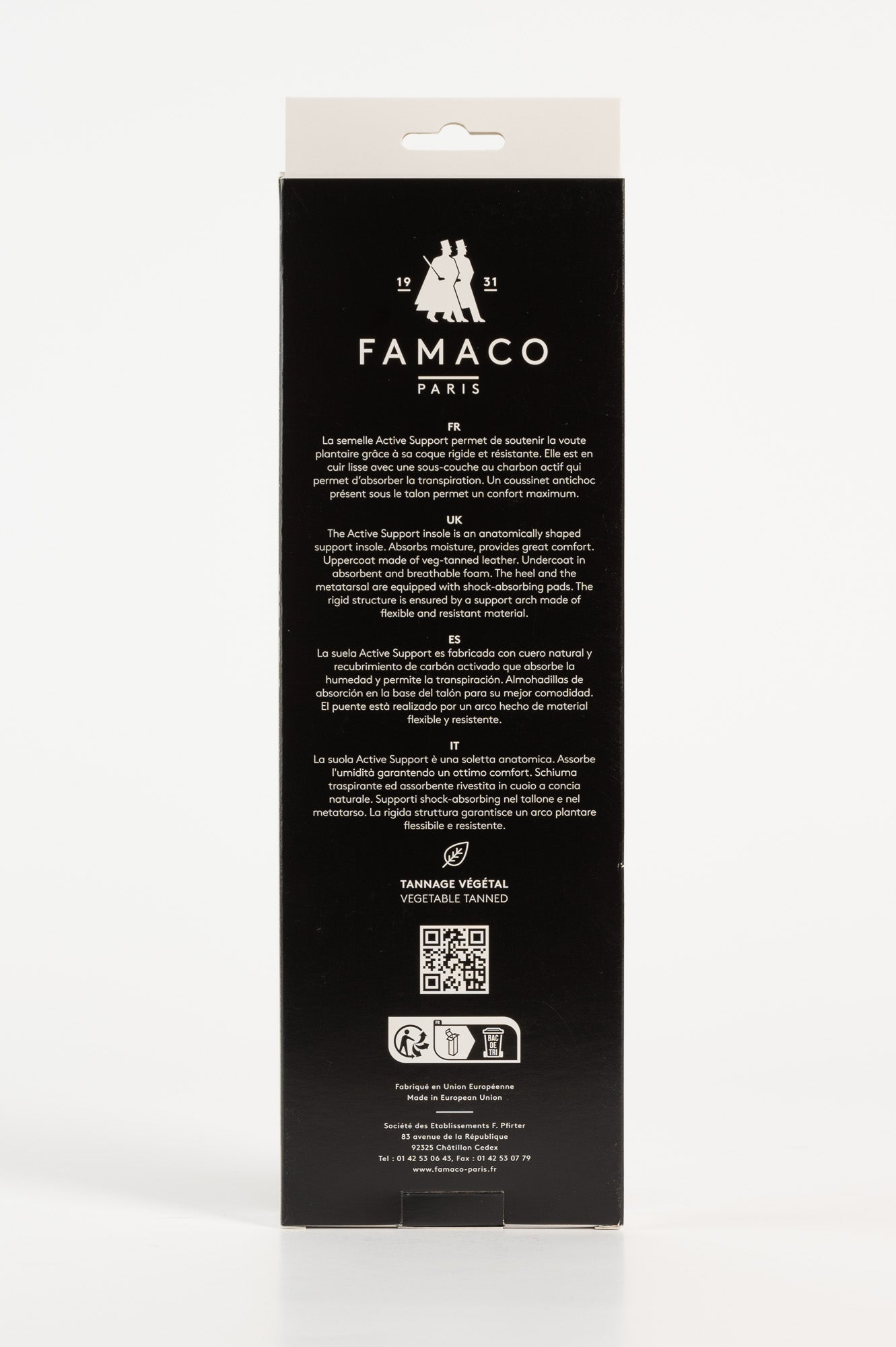 Ergonomic Leather Sole Active Support | Natural Leather