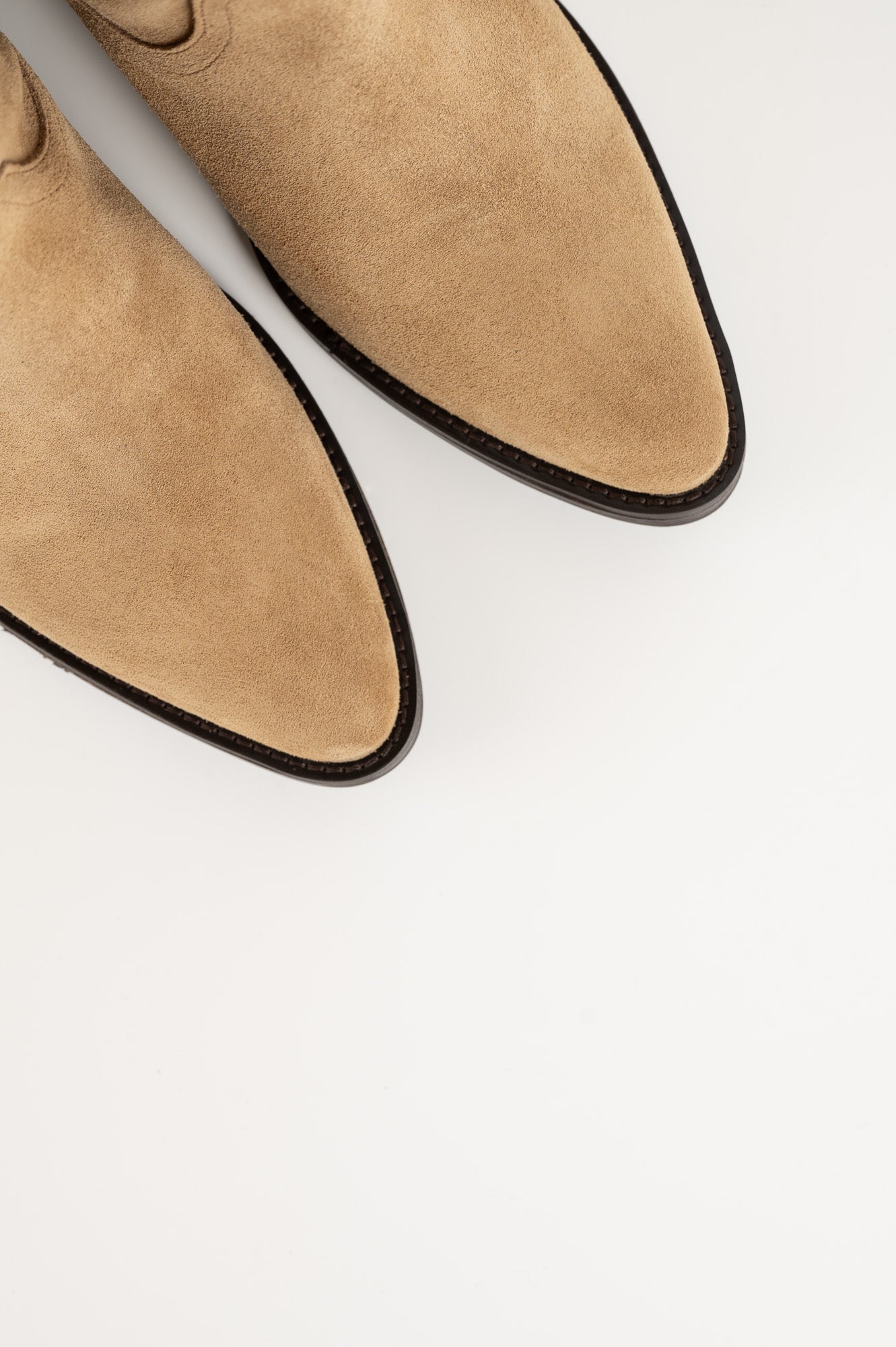 Western Boot Isabelle | Beige Suede