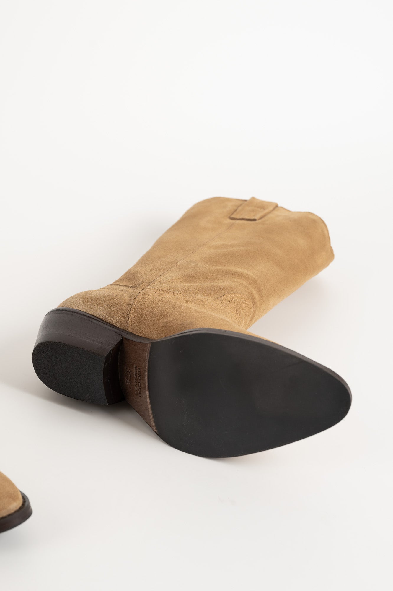 Western Boot Isabelle | Beige Suede