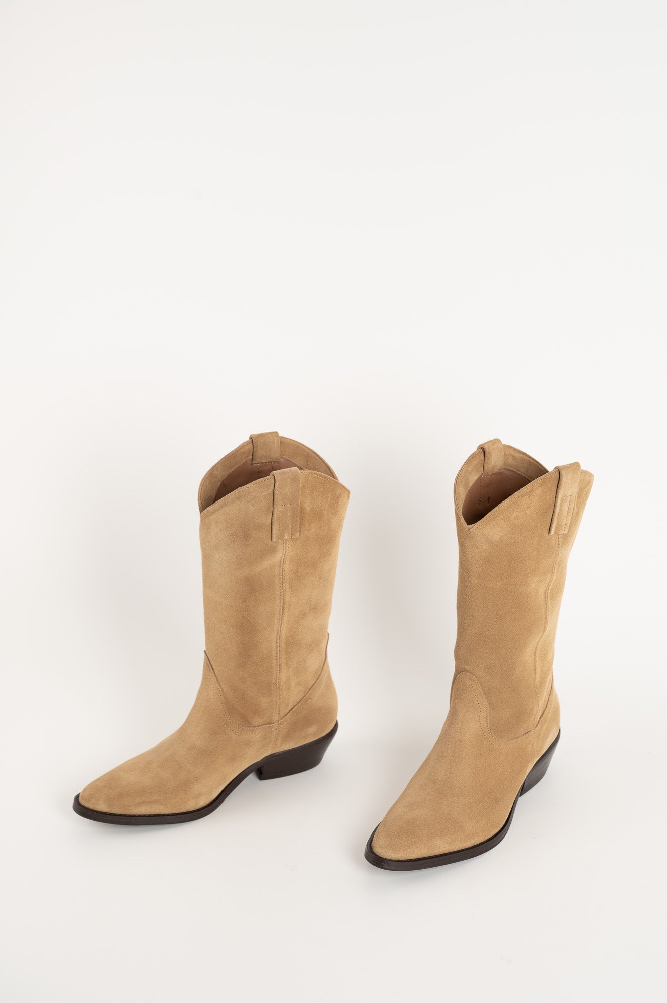 Western Boot Isabelle | Beige Suede