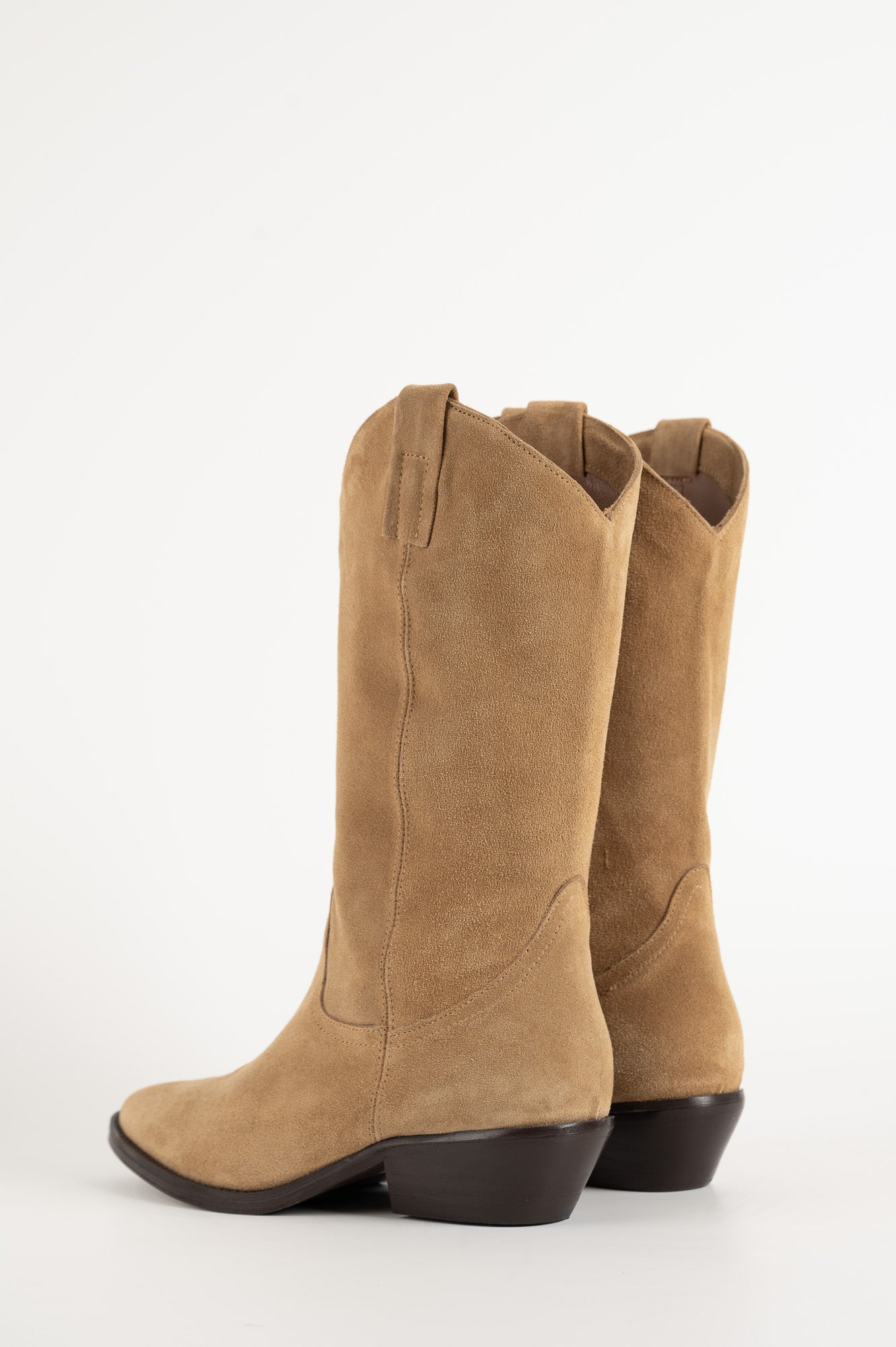 Western Boot Isabelle | Beige Suede