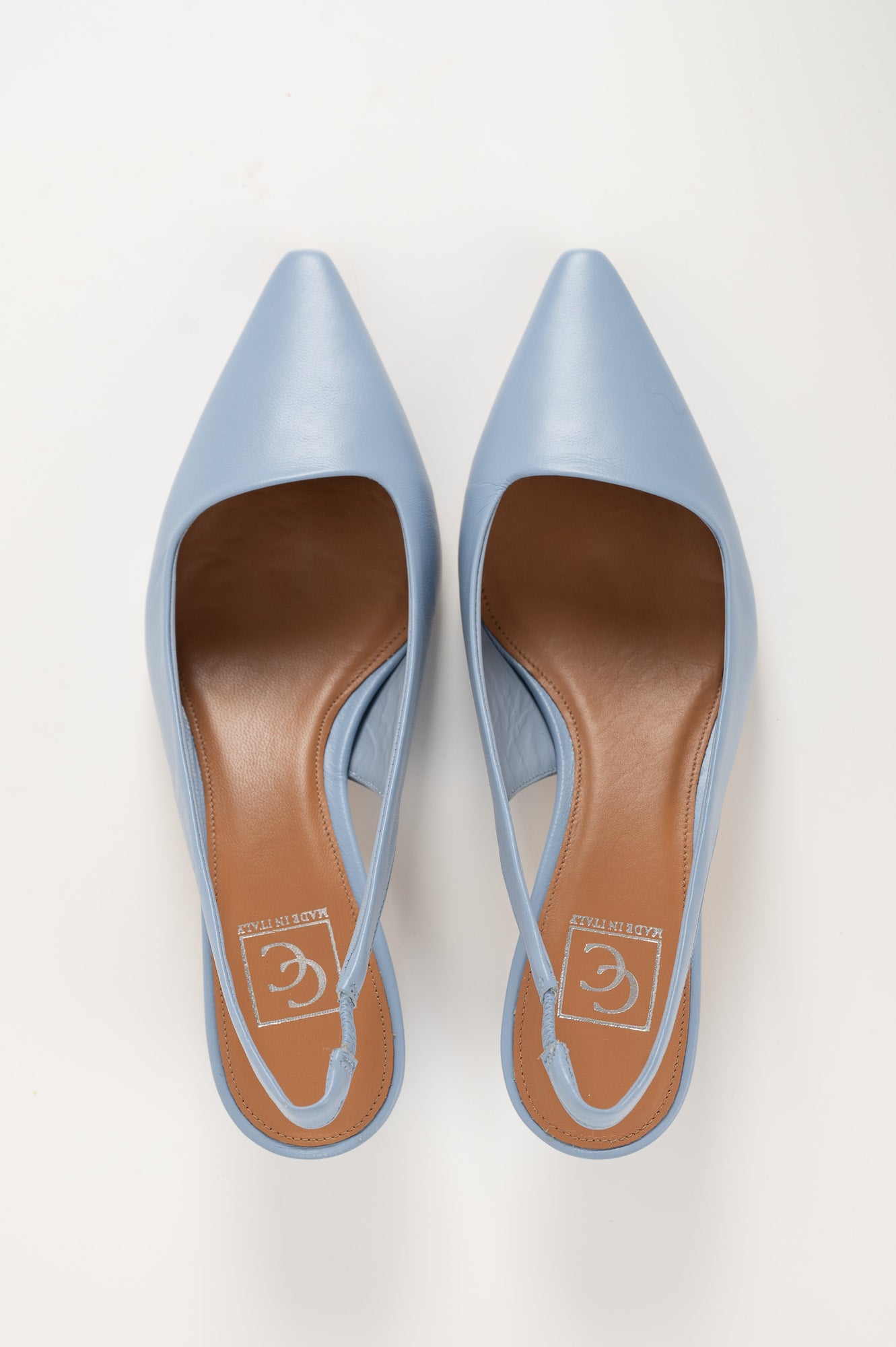 Slingback Pump Bria | Light Blue Nappa Leather