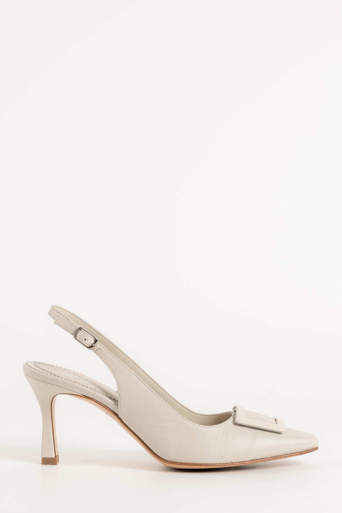 Slingback Pump Elsa 031 | Off-White Skinn