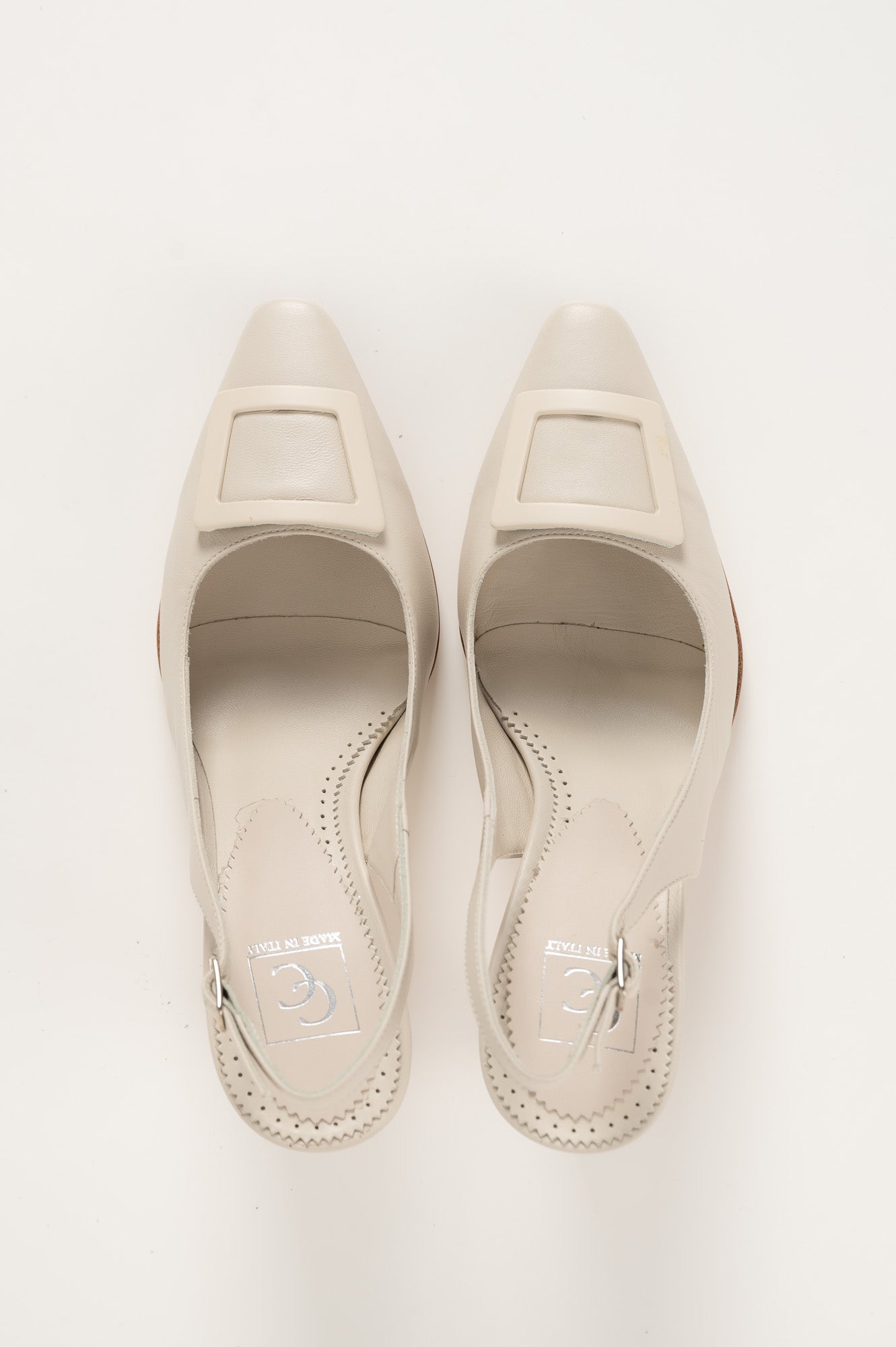 Slingback Pump Elsa 031 | Off-White Skinn