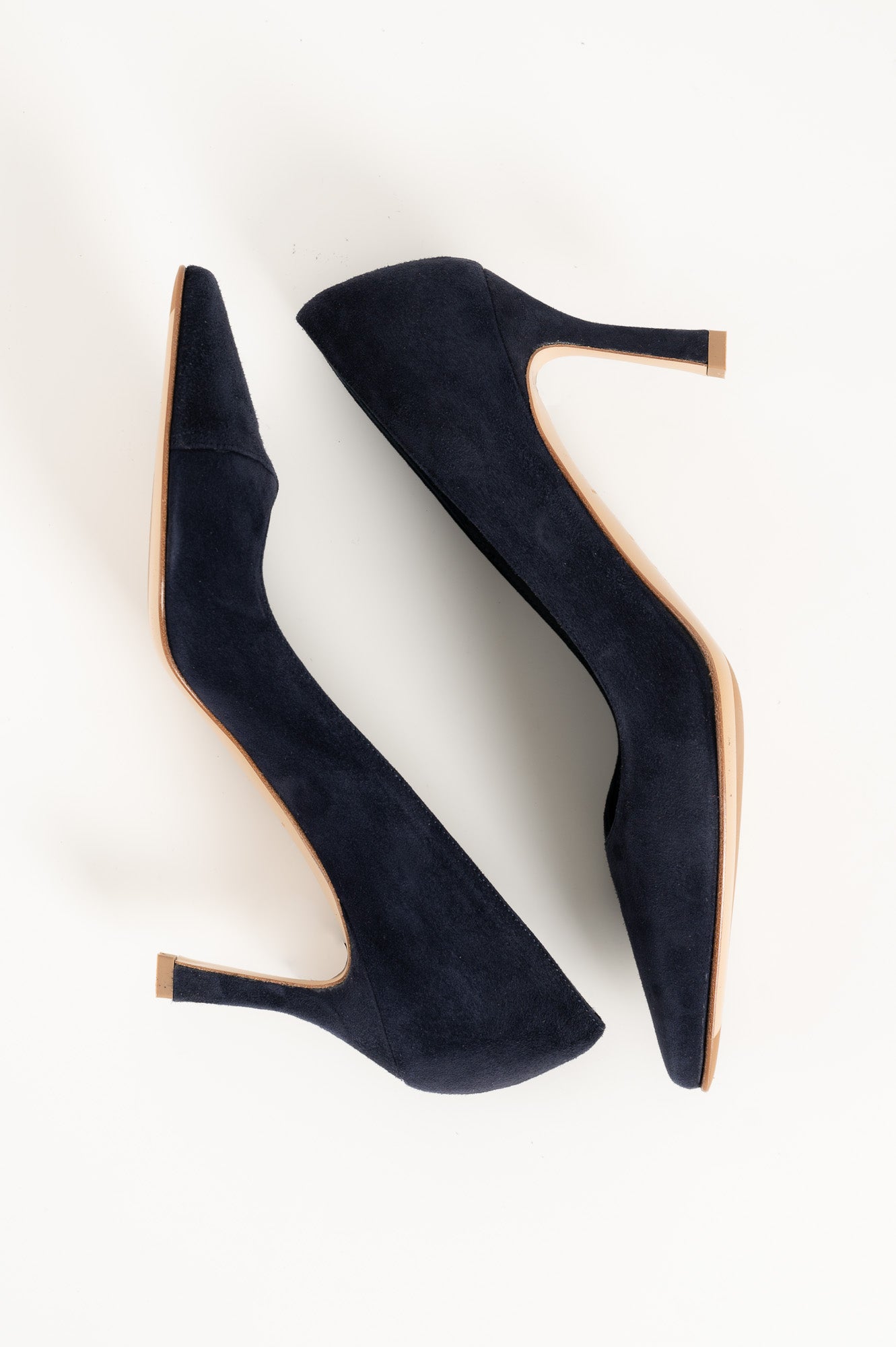 Soft Pump Alma | Deep Blue Suede