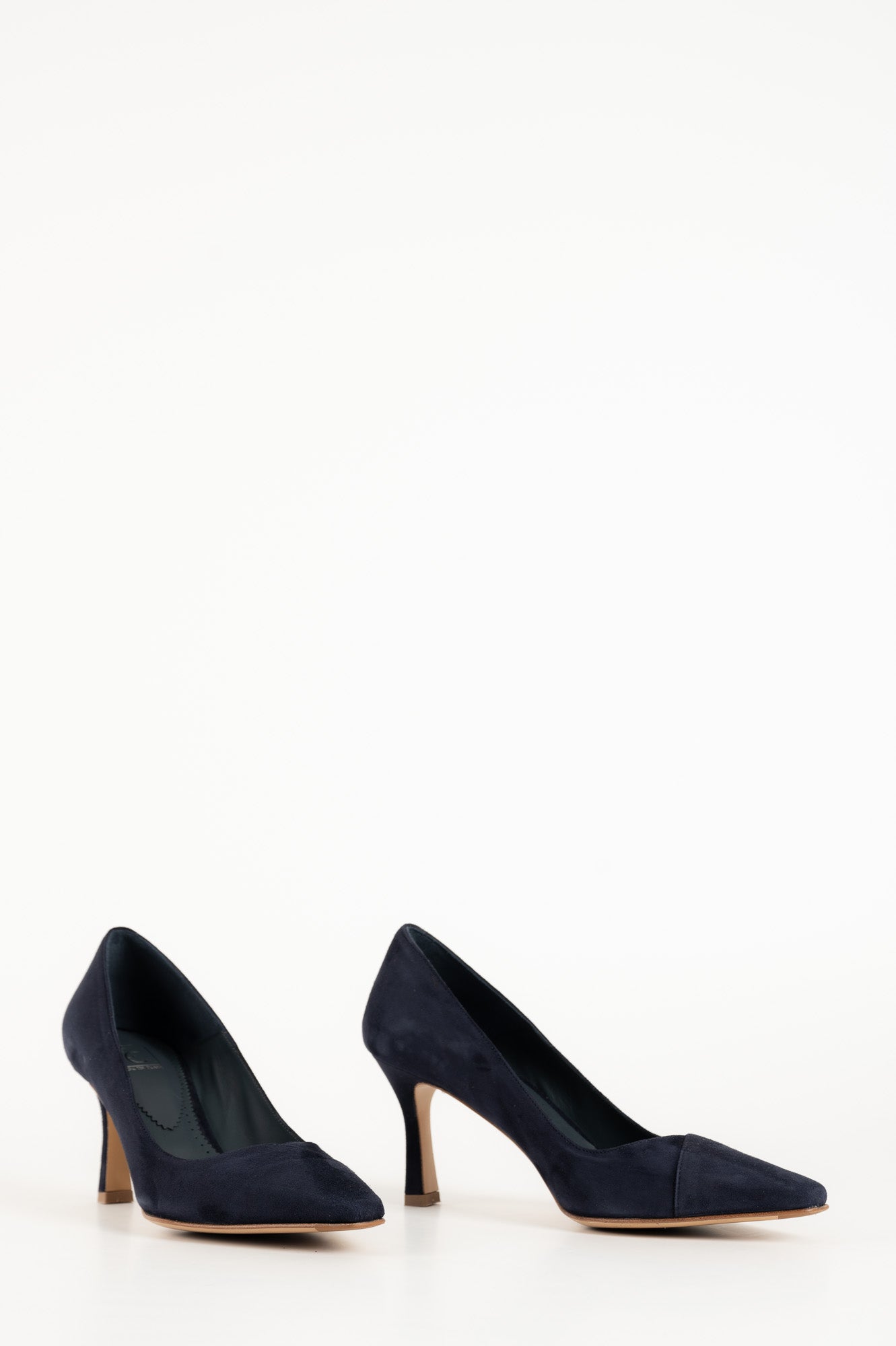 Soft Pump Alma | Deep Blue Suede