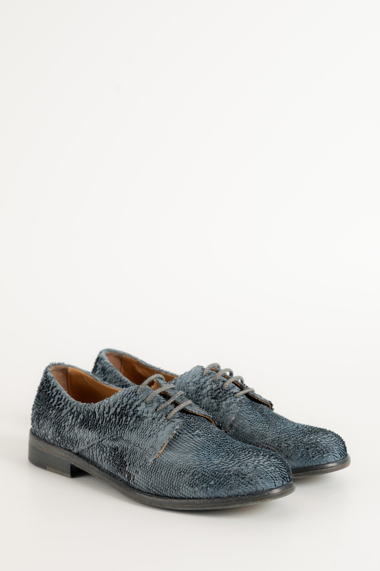 Derby Shoe Vera 132 | Blue Leather