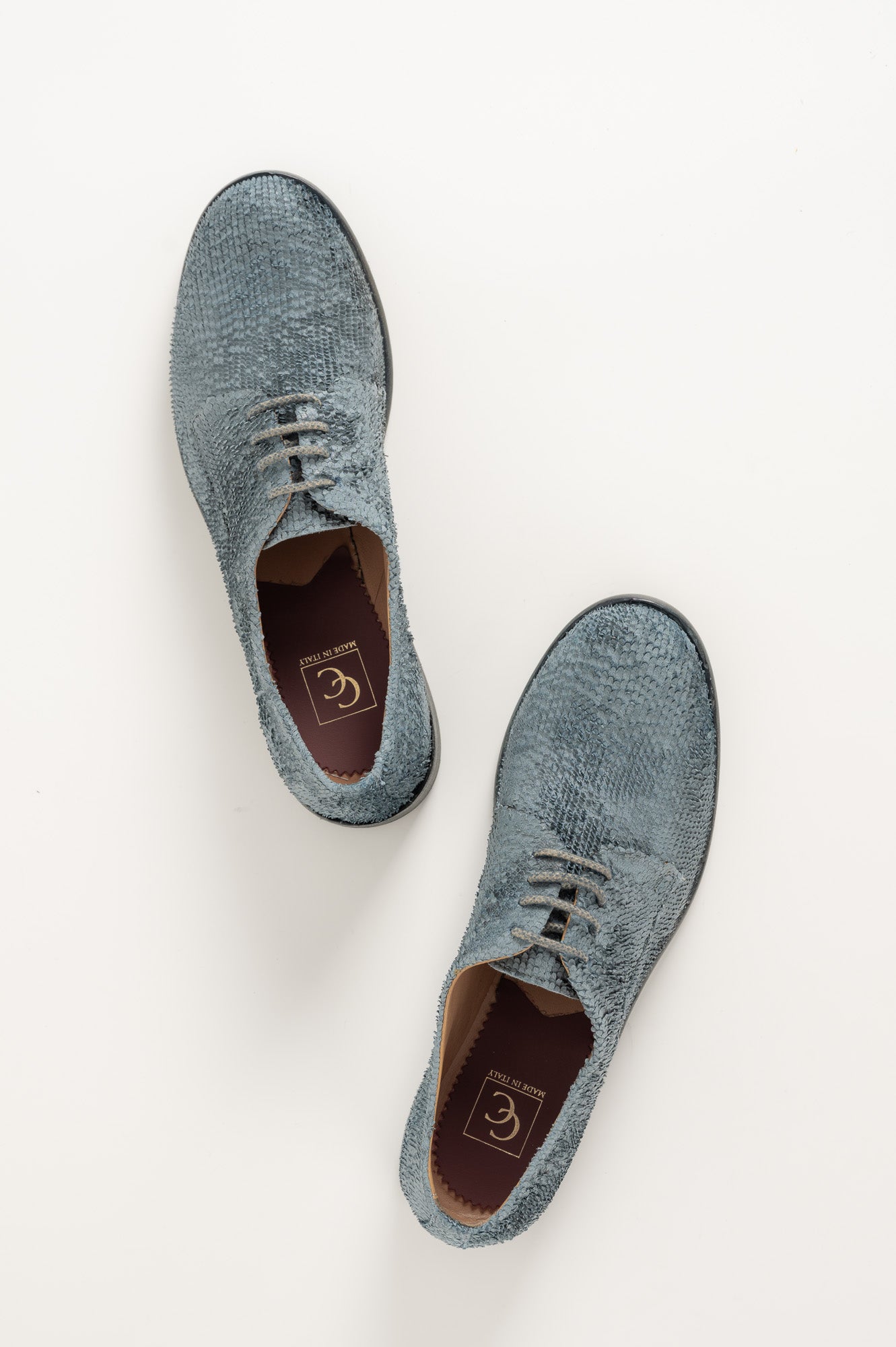 Derby Shoe Vera 132 | Blue Leather