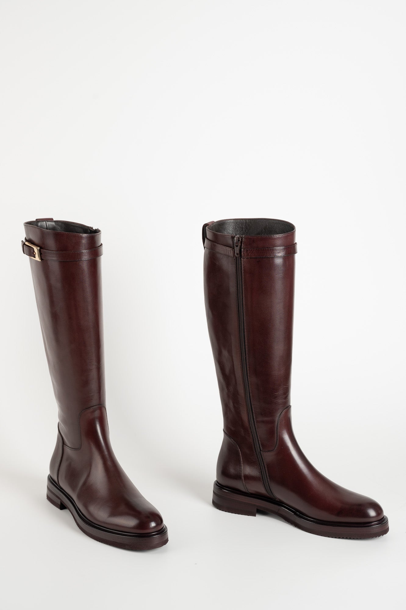 Riding Boot Mathilda | Burgundy Calf Leather