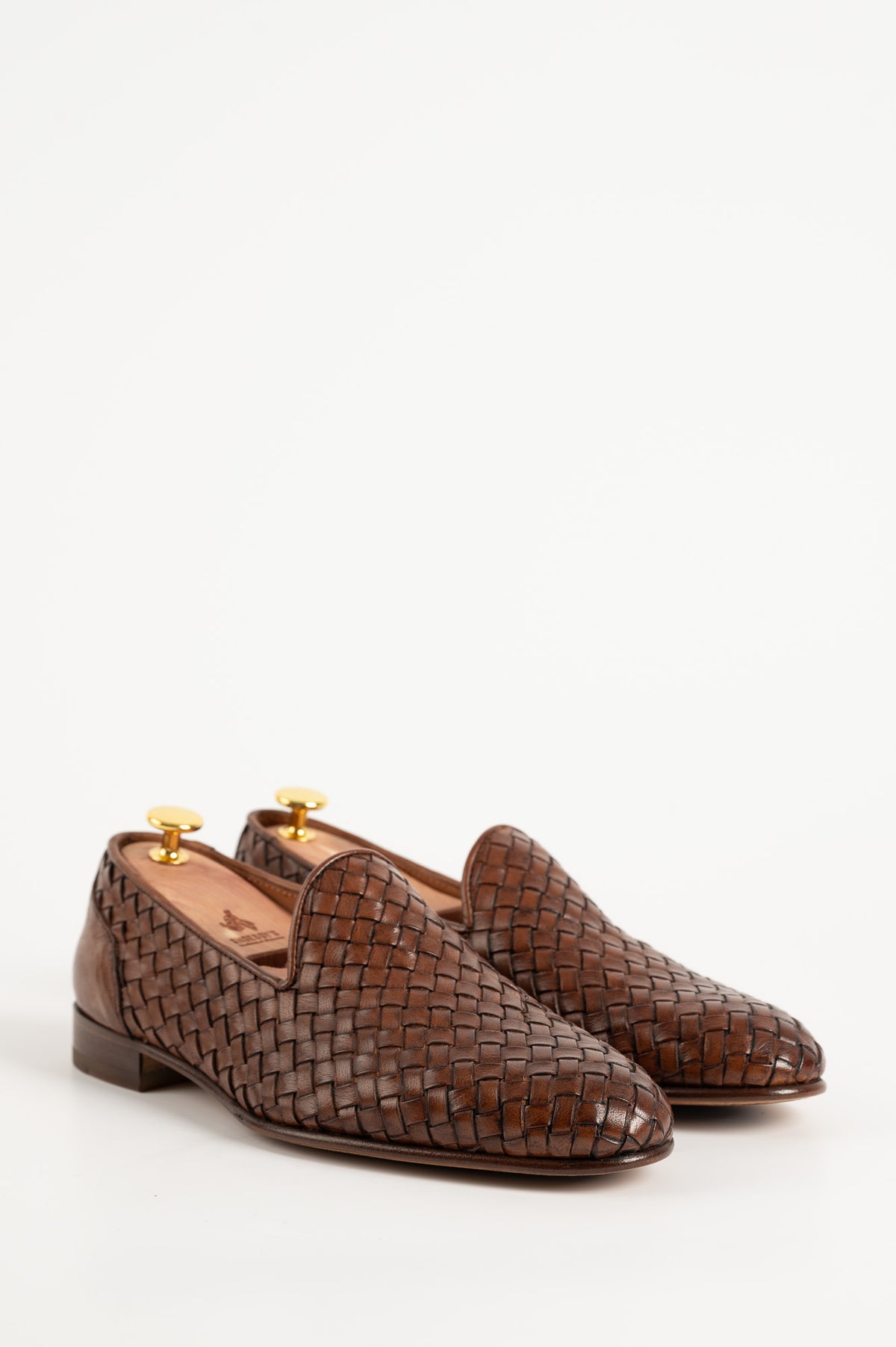 Men's Braided Loafer | Brown Buffalo Leather