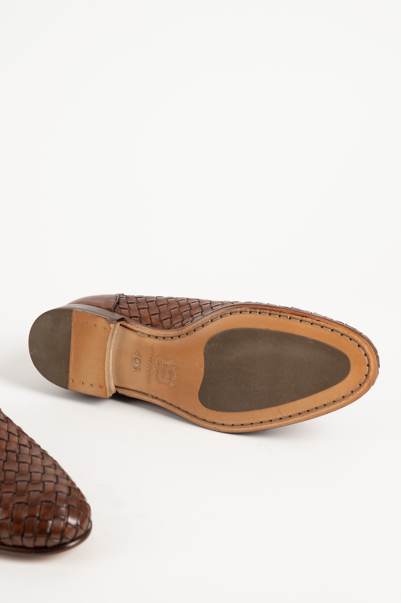 Men's Braided Loafer | Brown Buffalo Leather