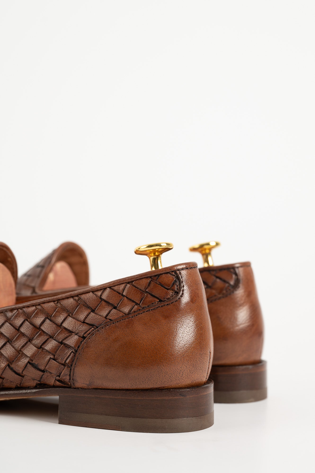 Men's Braided Loafer | Brown Buffalo Leather