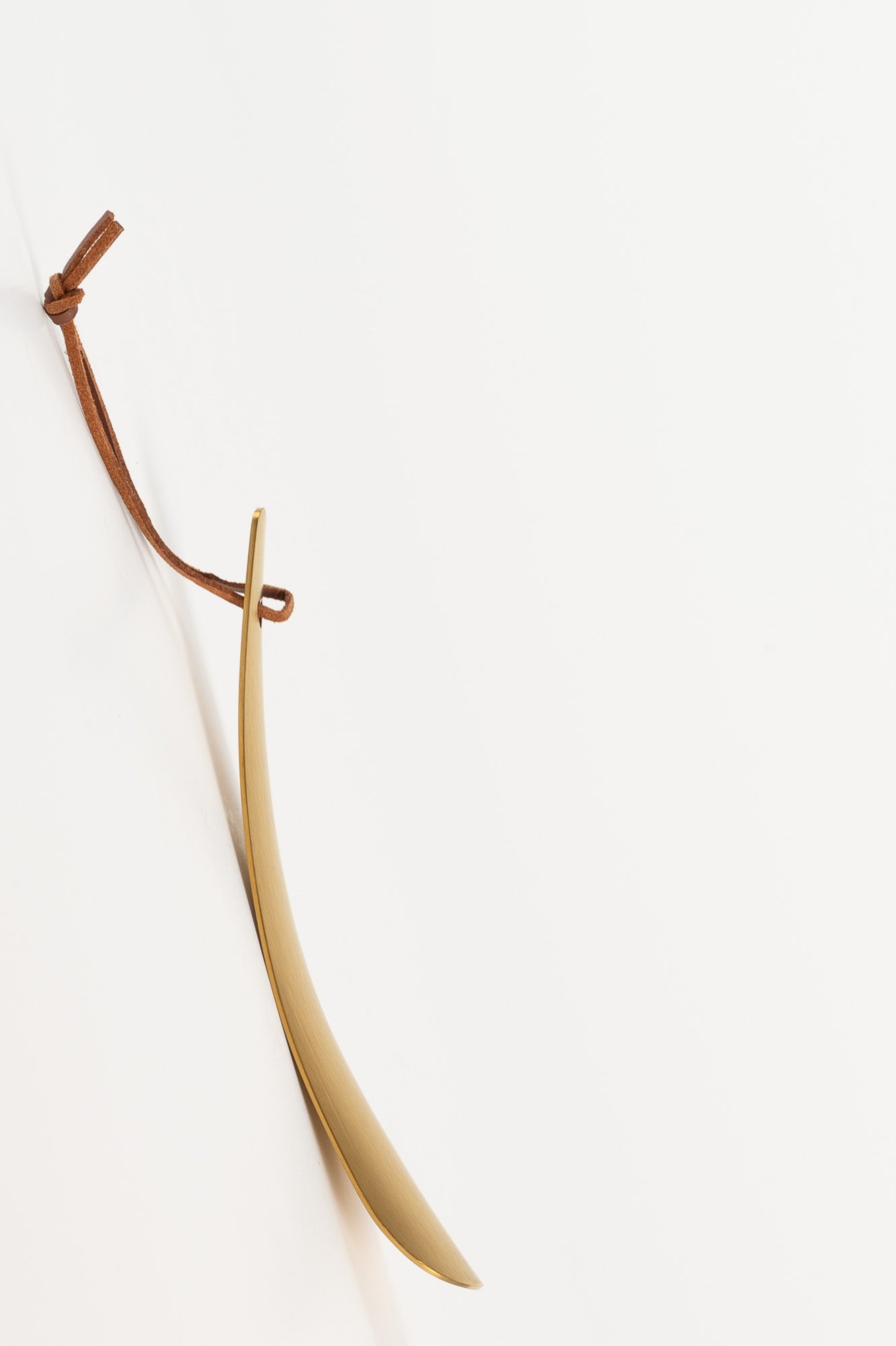 Shoehorn Brass 17cm | Doré Mat Laiton