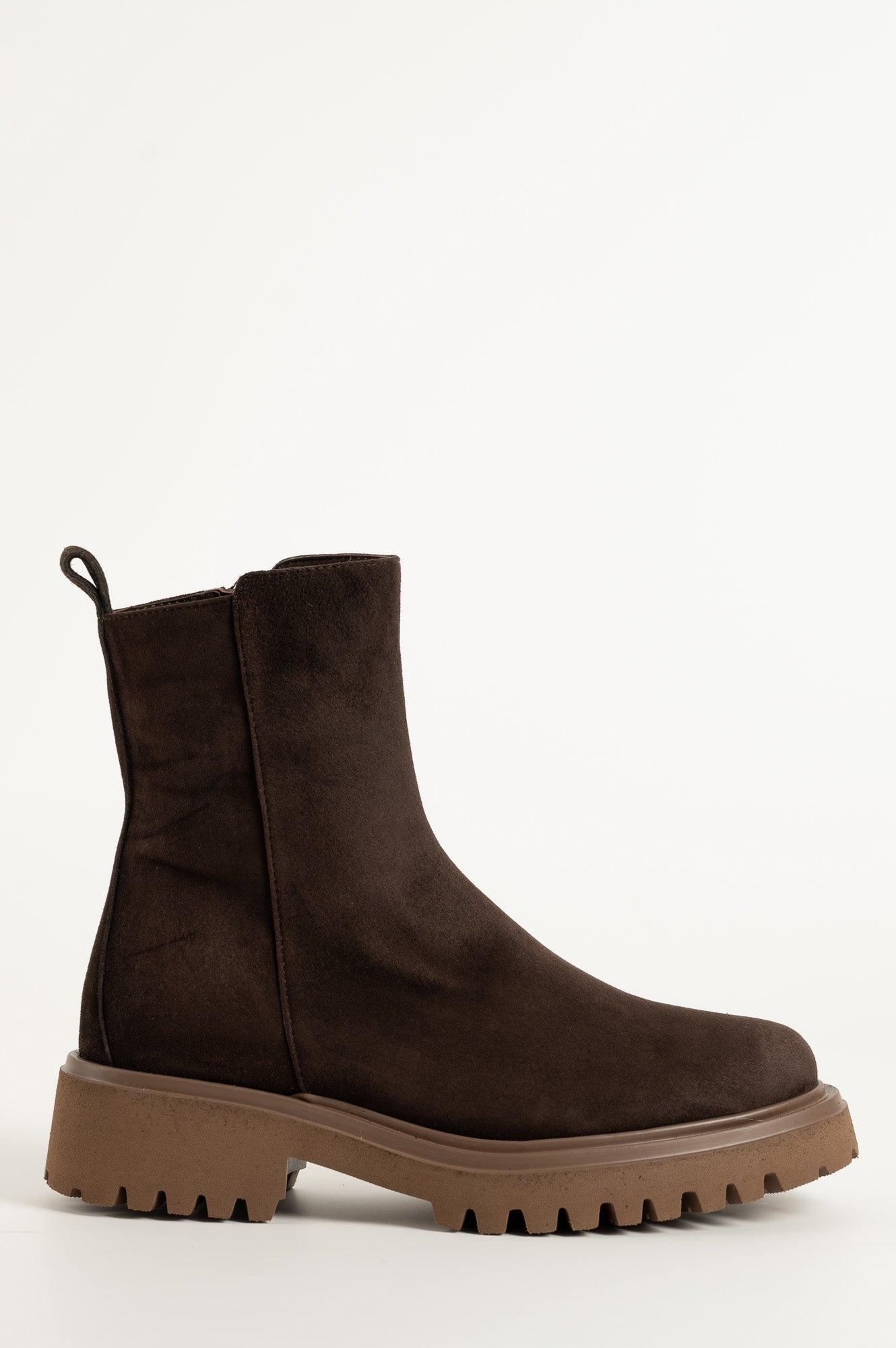 Shearling Boot Luna | Brown Suede