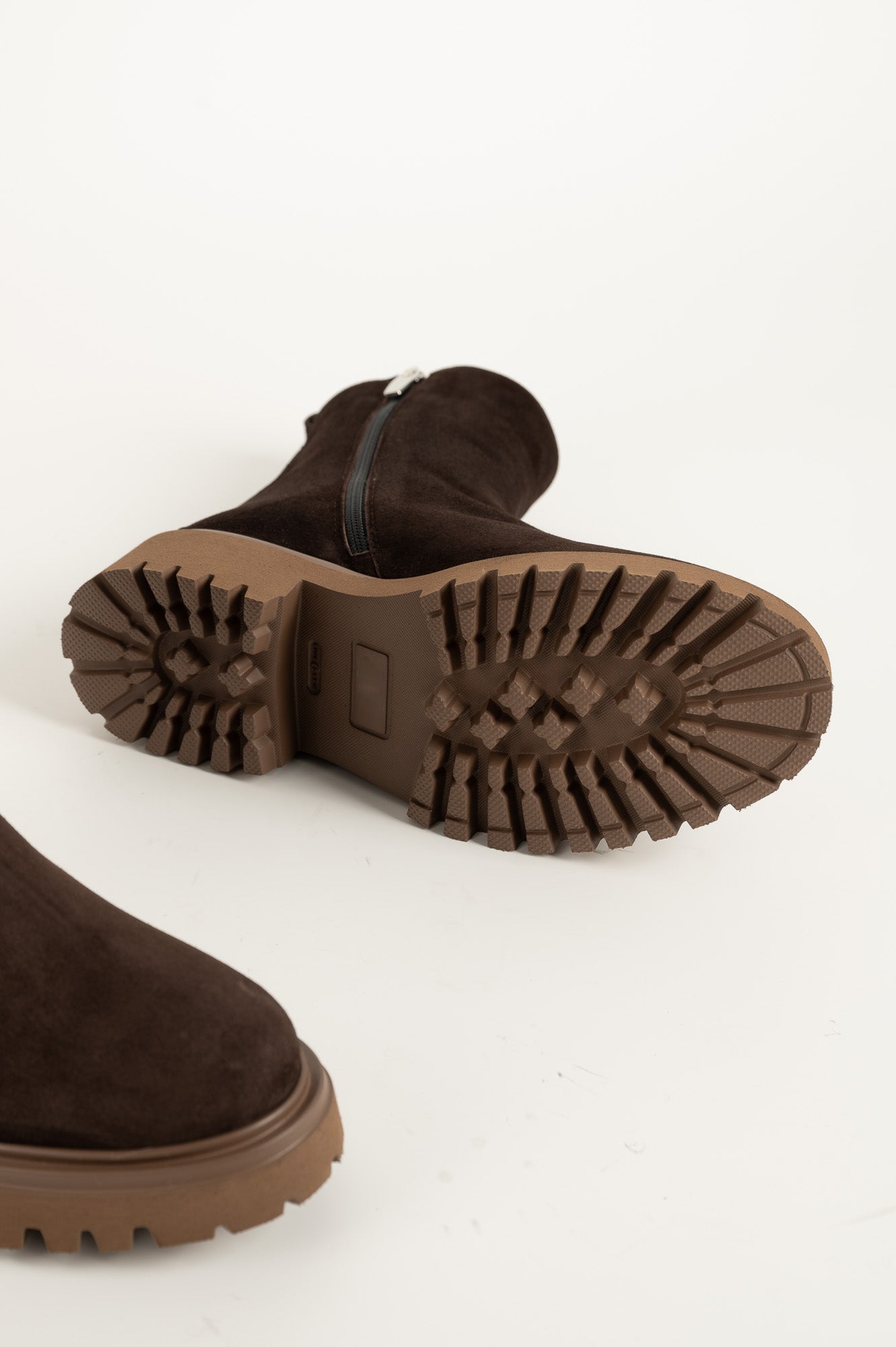 Shearling Boot Luna | Brown Suede