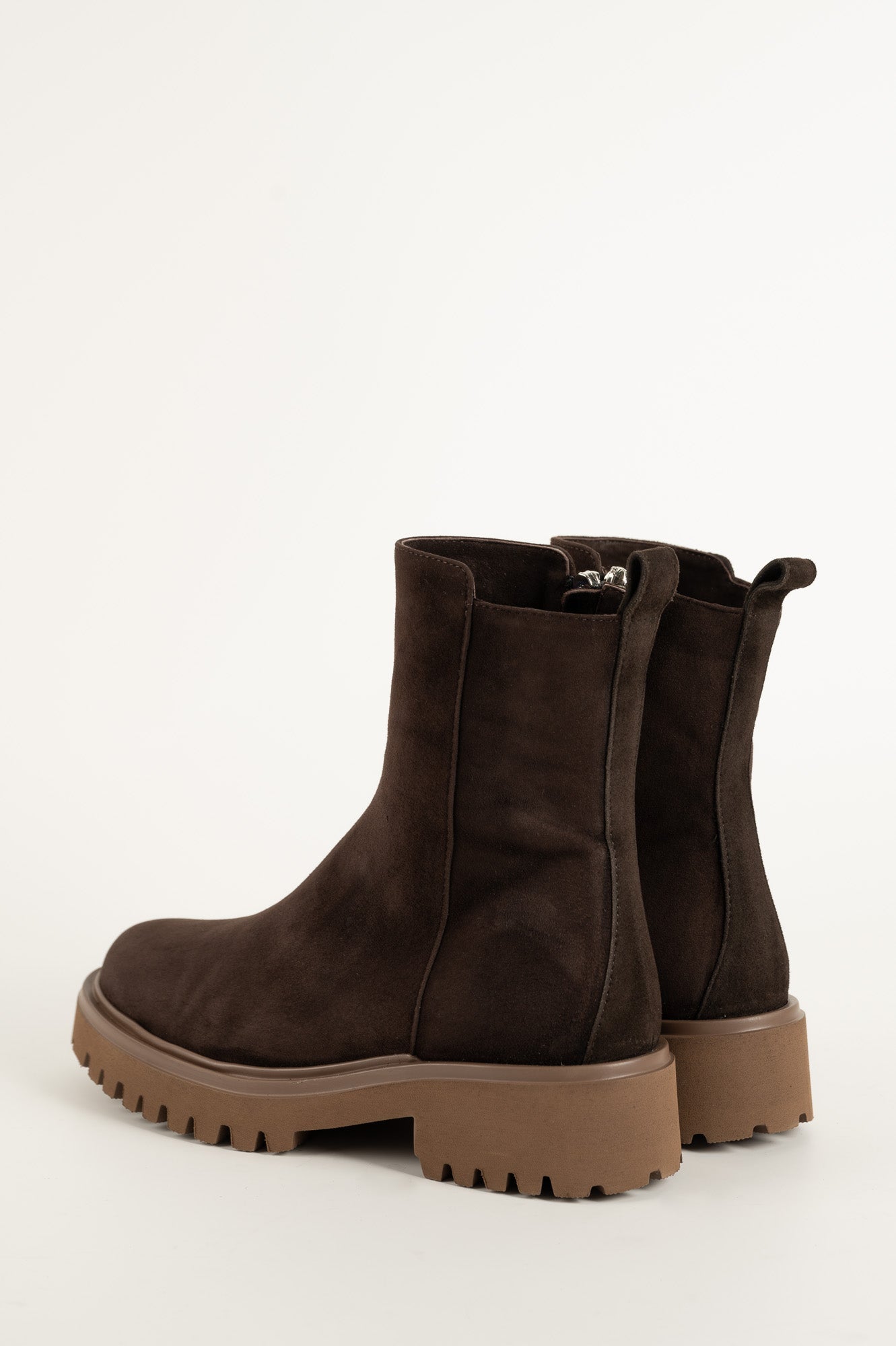 Shearling Boot Luna | Brown Suede