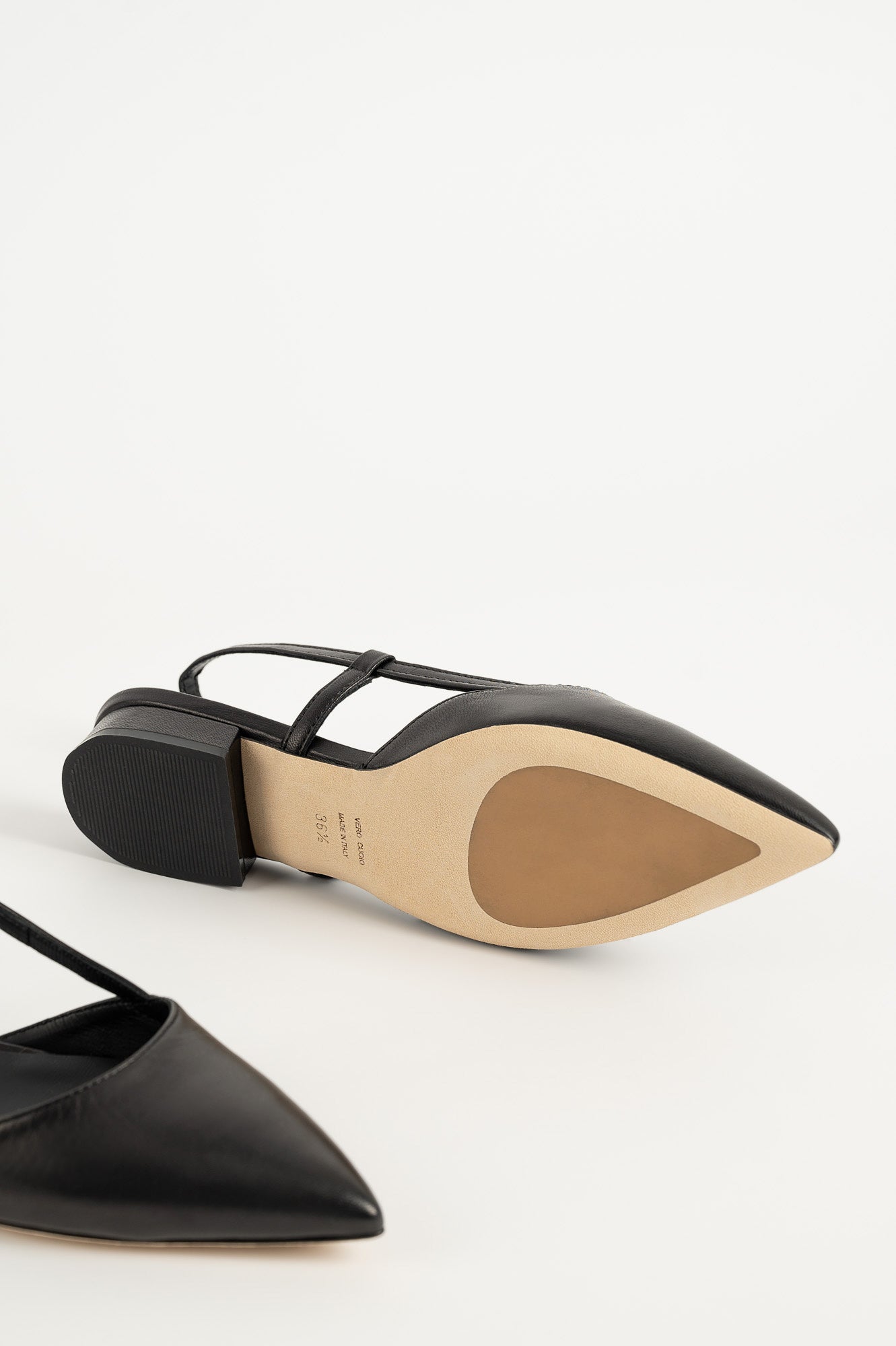 Ballet Flat Wiktoria 172 | Black Leather