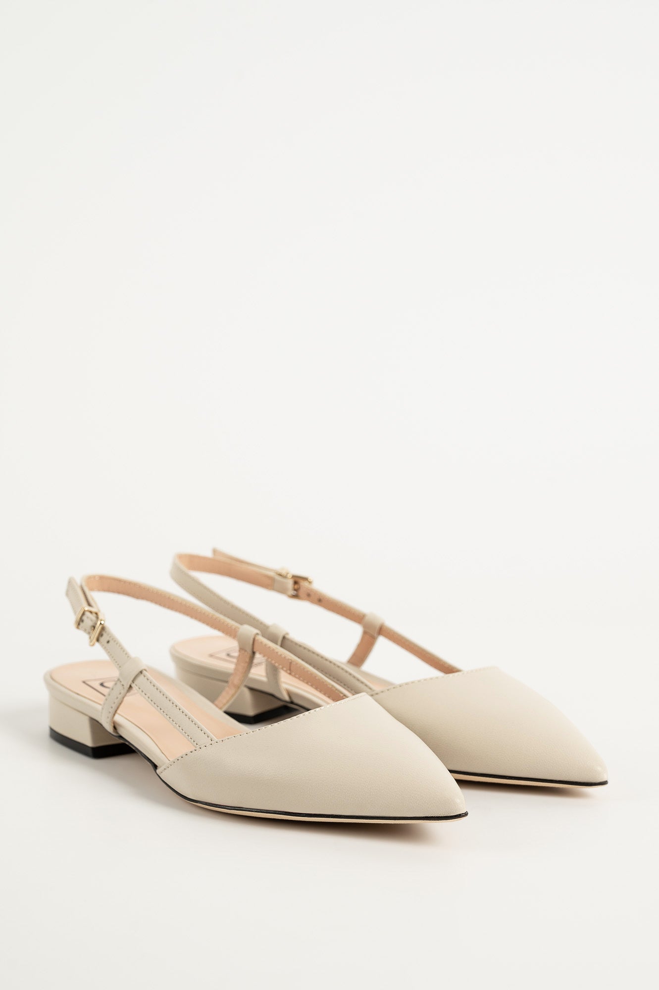 Ballet Flat Wiktoria | Eggshell White Leather