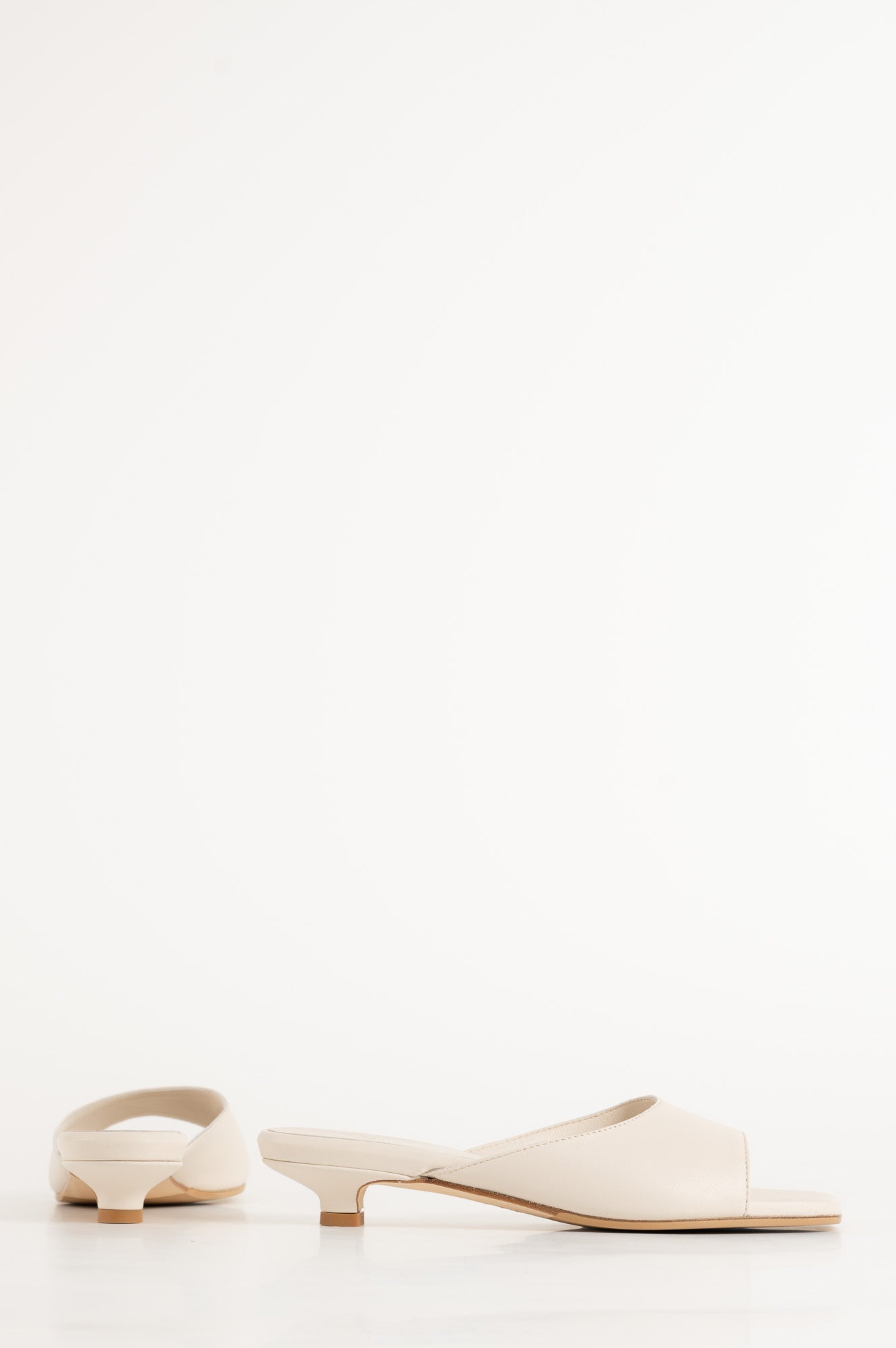 Slide-in Sandal Philippa | Arvorio White Nappa Leather