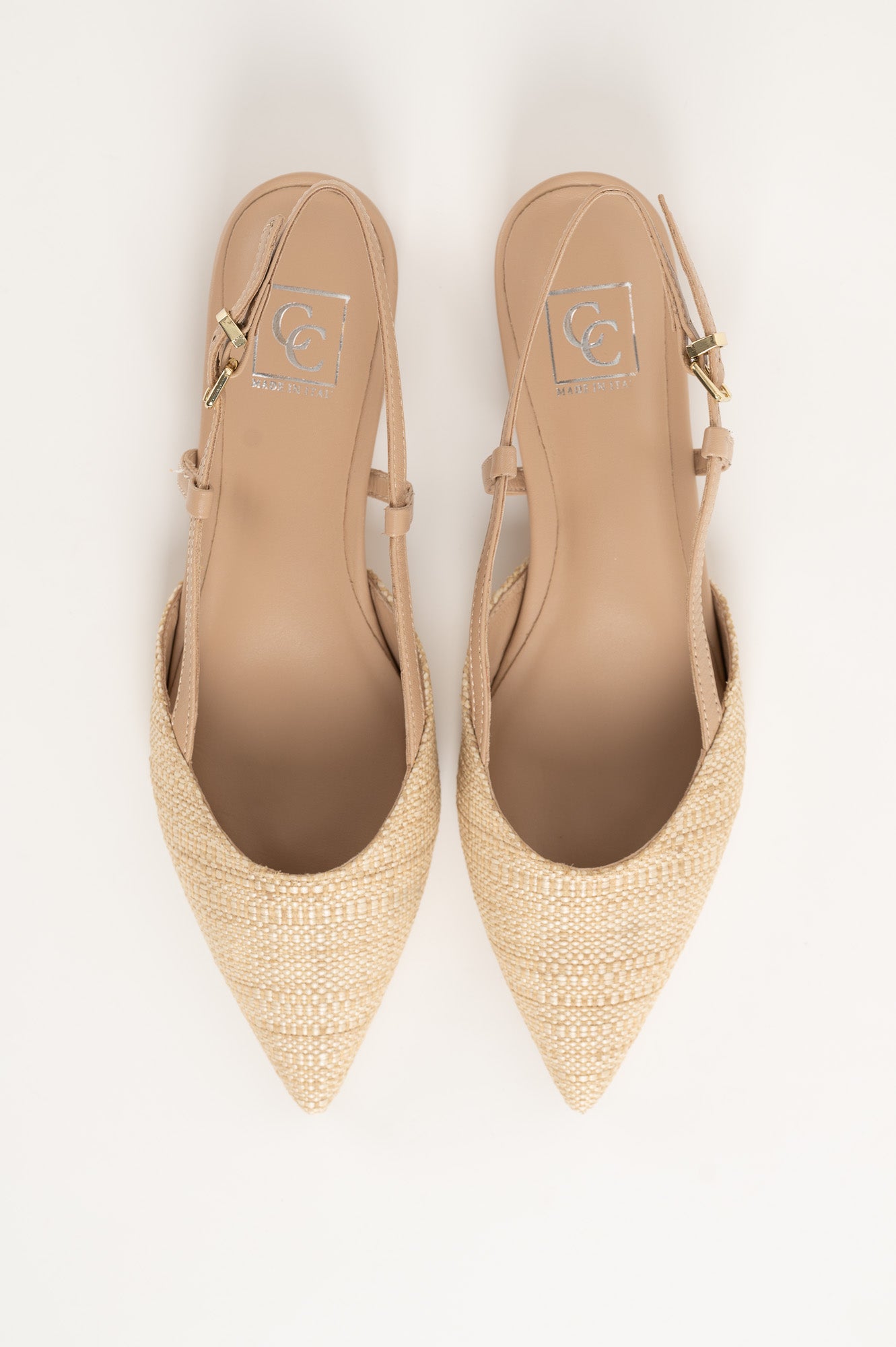 Slingback Flat Julia 264 | Beige Raffia