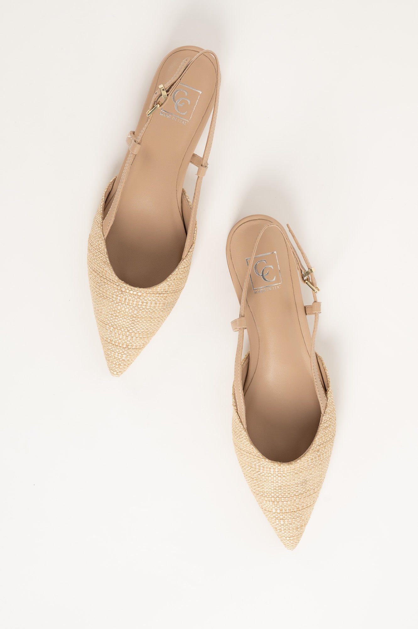 Slingback Flat Julia 264 | Beige Raffia