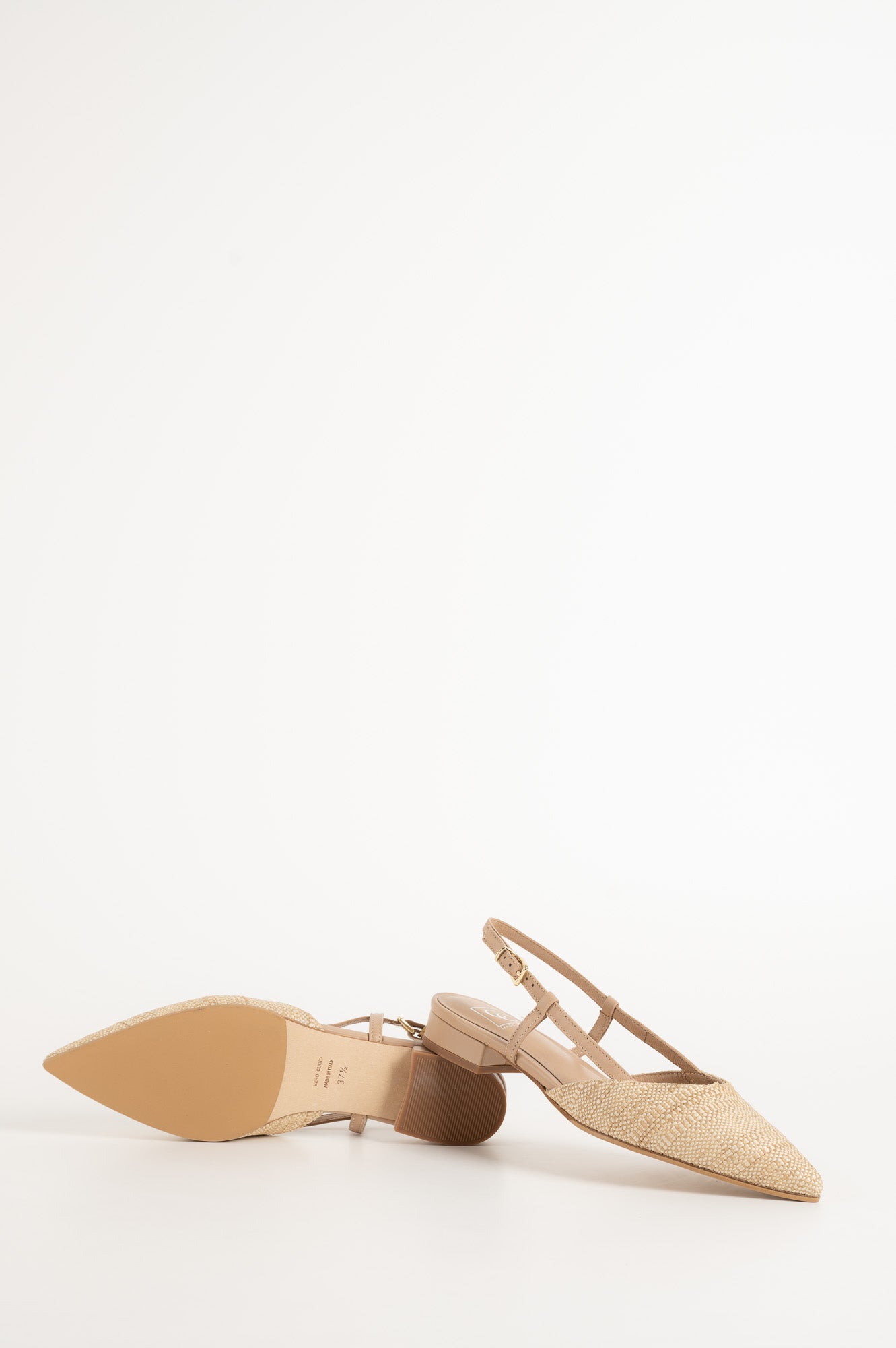 Slingback Flat Julia 264 | Beige Raffia