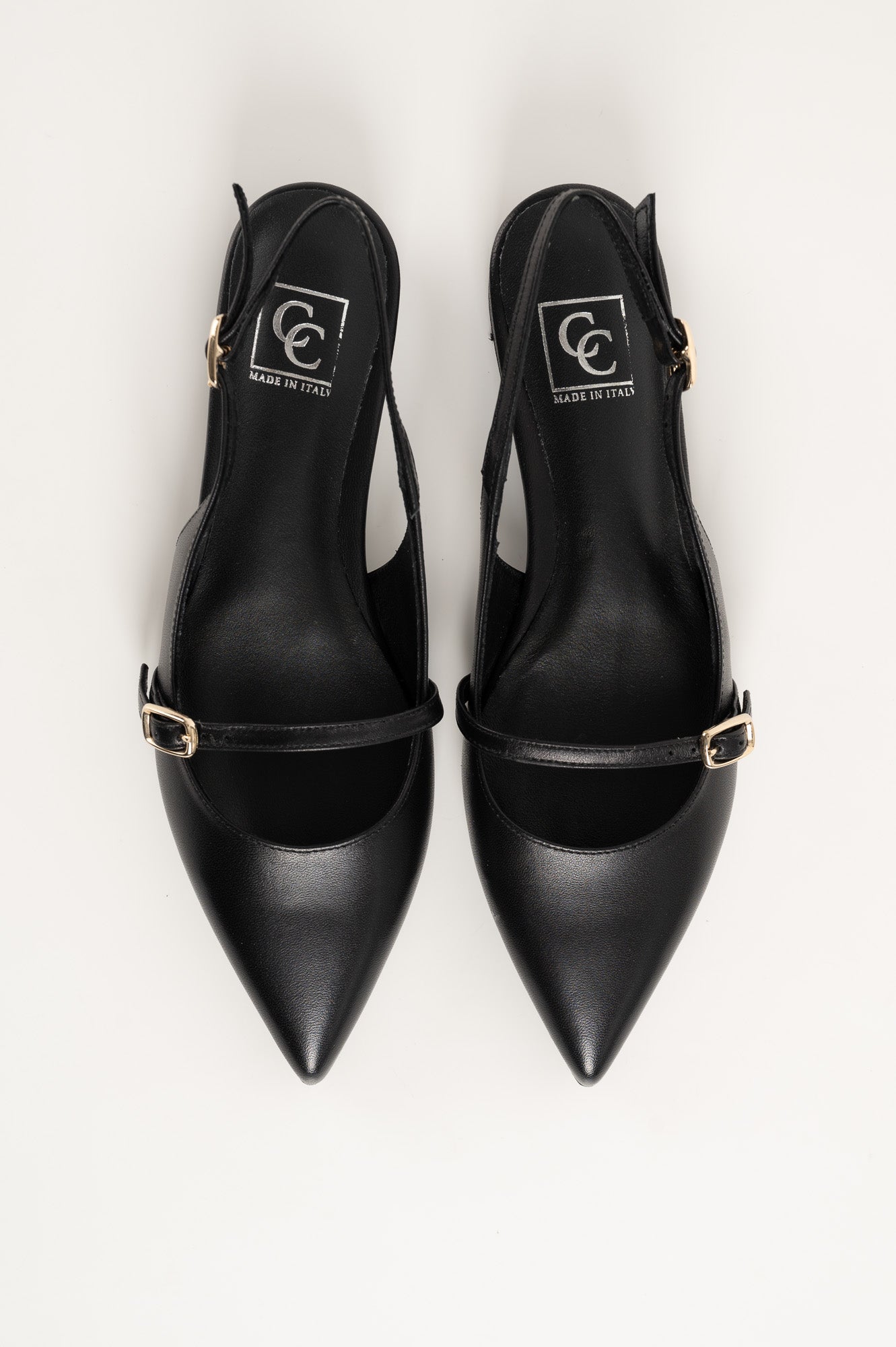 Slingback Flat Clara 265 | Black Leather