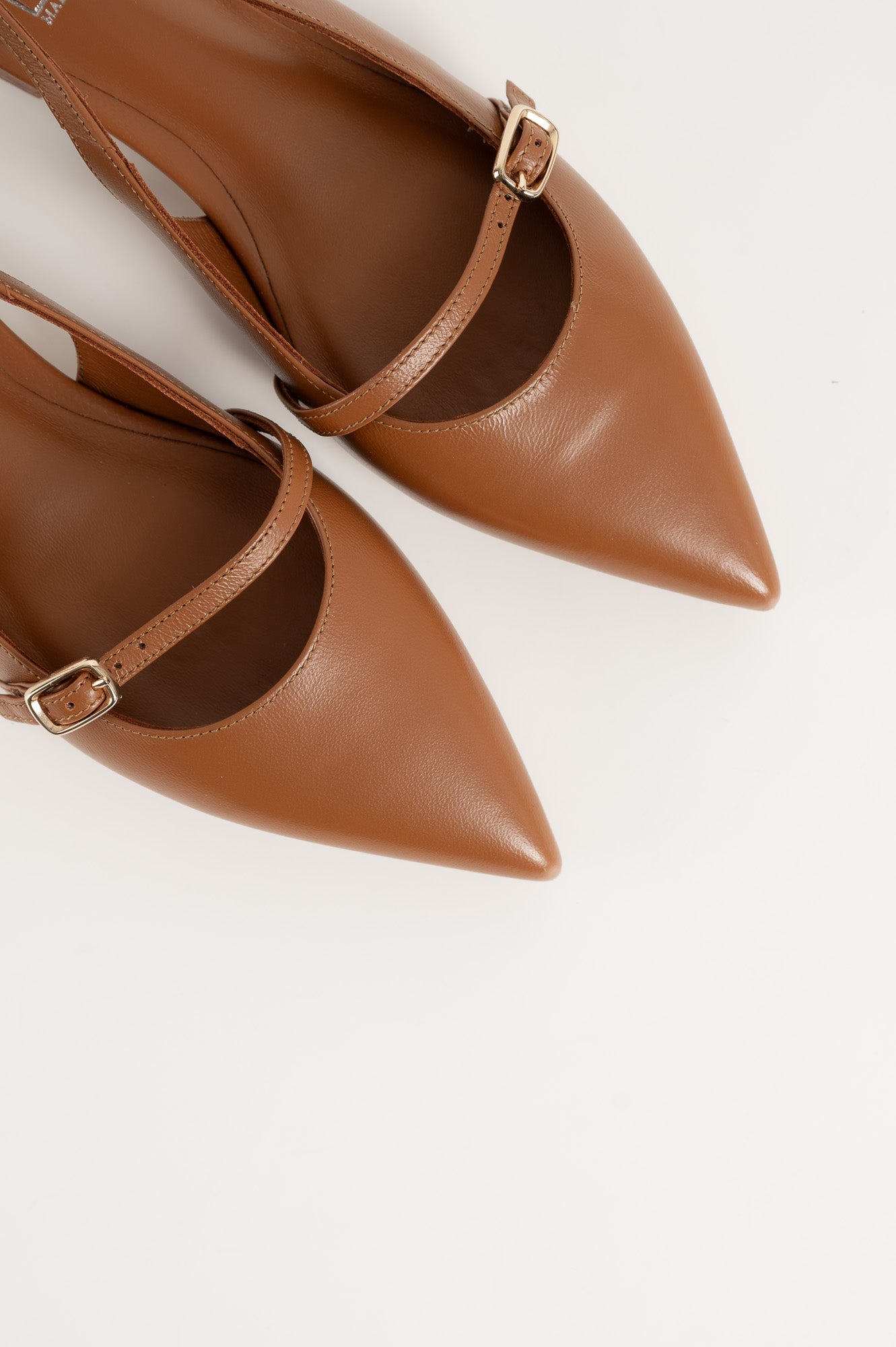 Slingback Flat Clara 265 | Cognac Leather