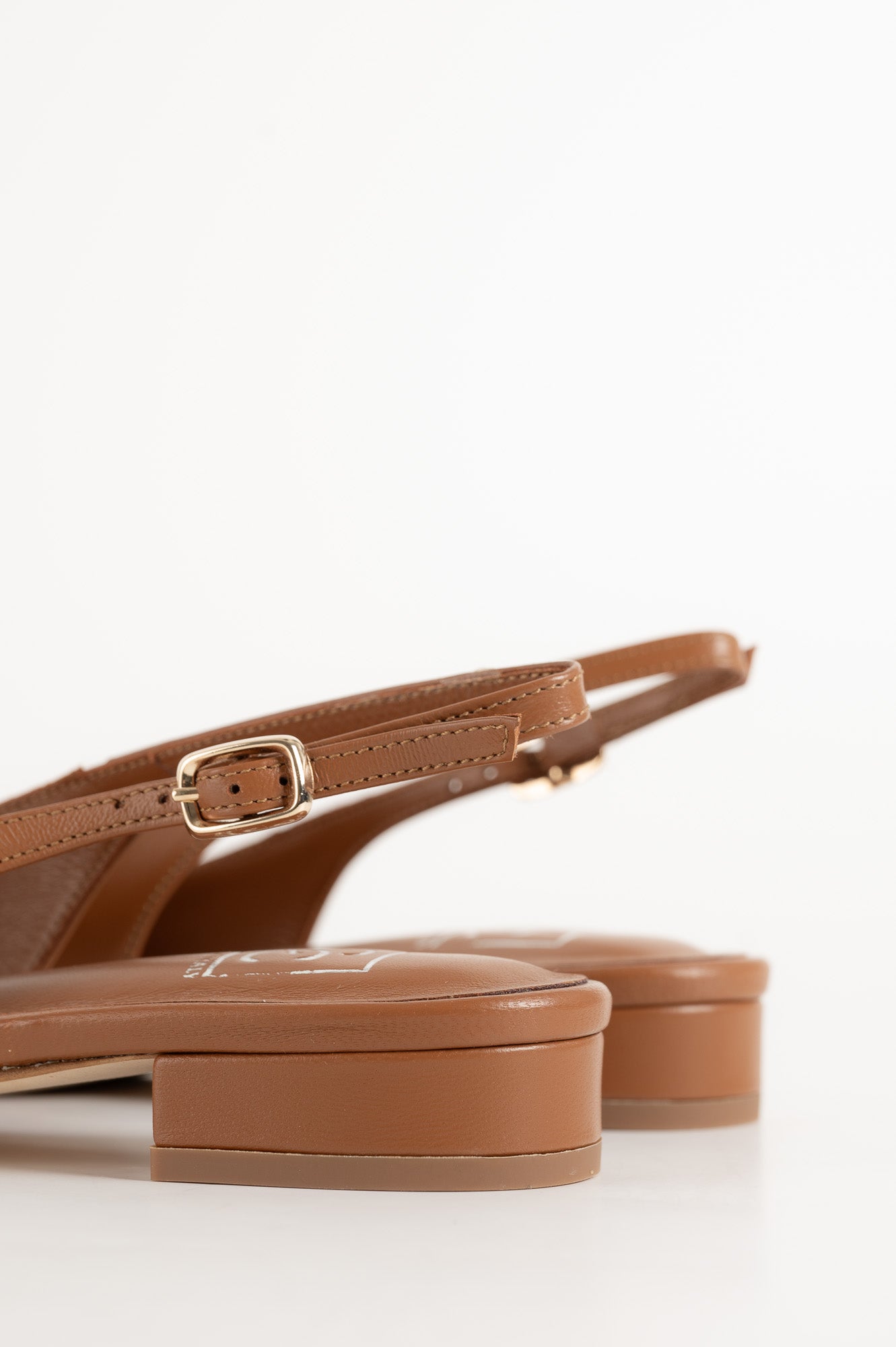 Slingback Flat Clara 265 | Cognac Leather