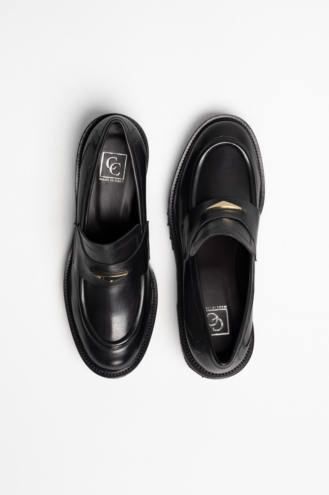 Heeled Loafer Strada | Noble Black Calf Leather