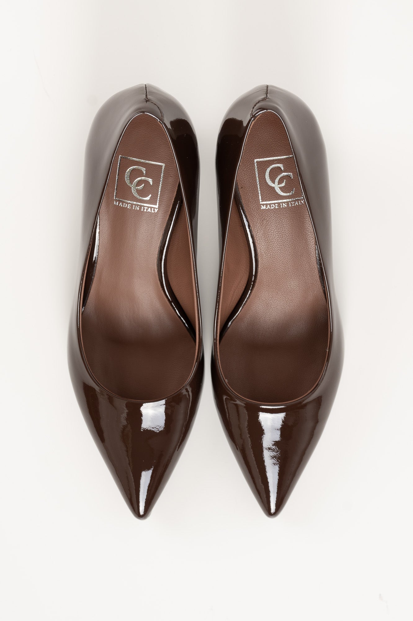 Pump Mia 6cm | Dark Brown Patent Leather