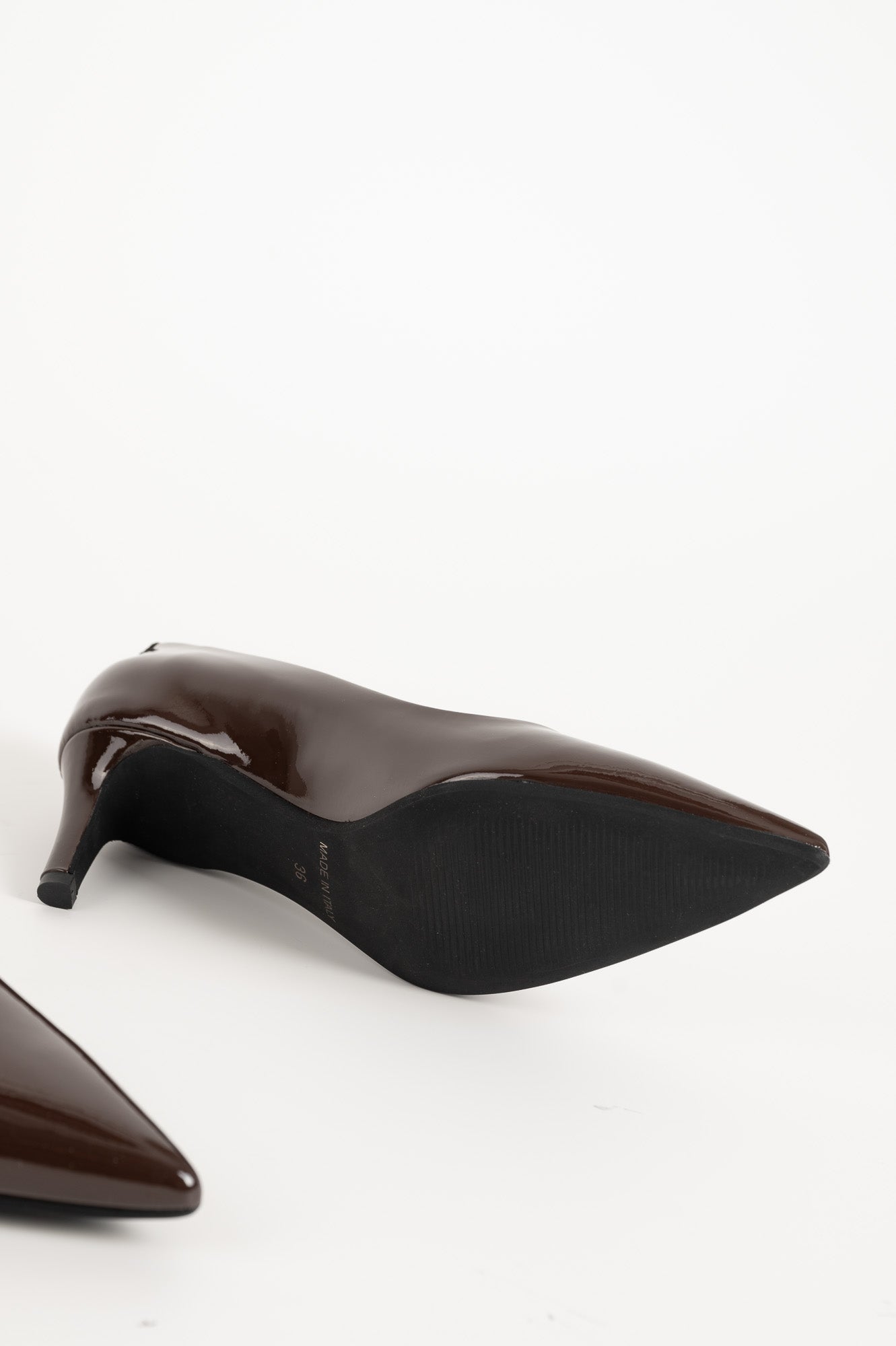 Pump Mia 6cm | Dark Brown Patent Leather
