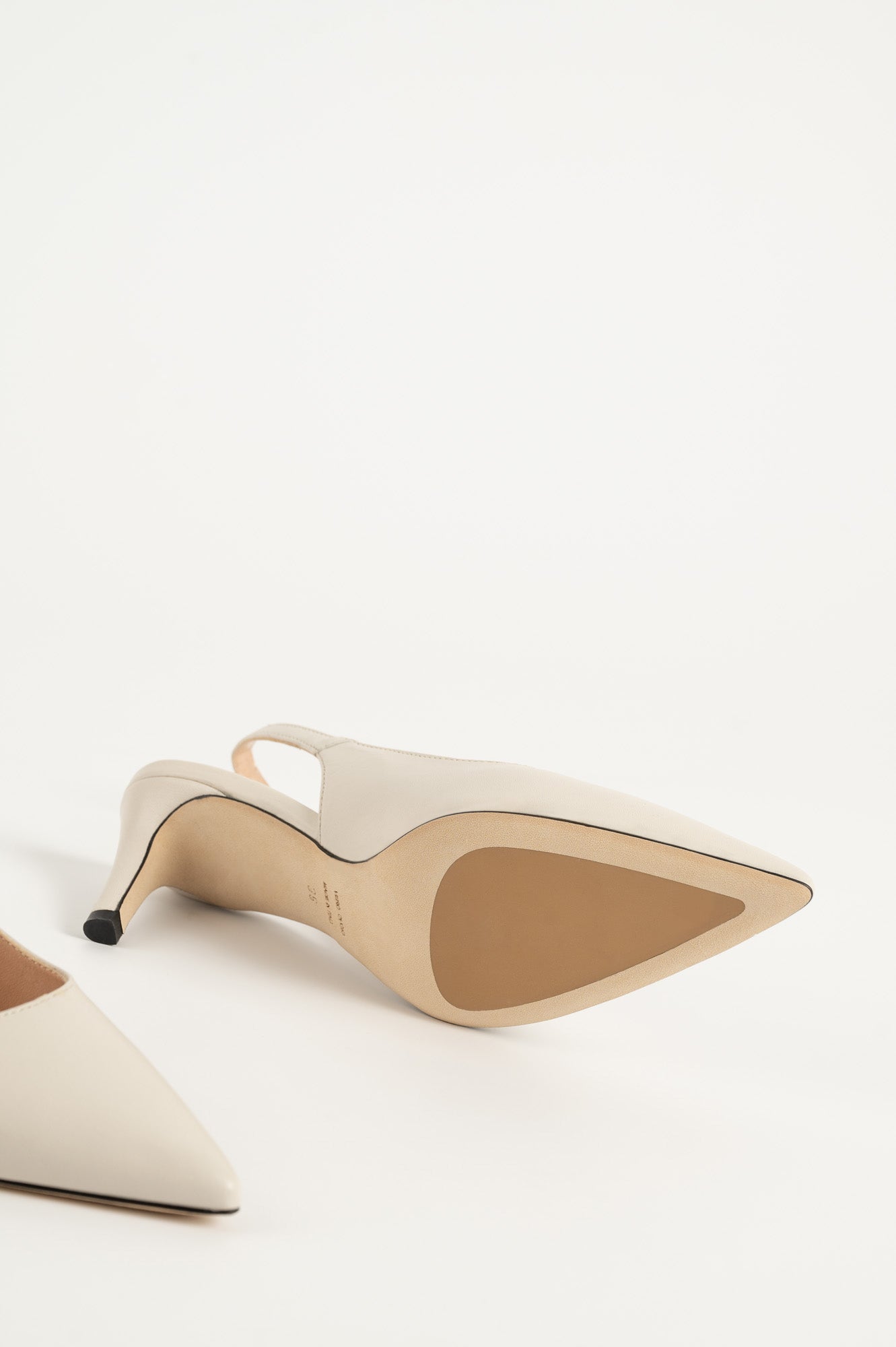 Slingback Pump Agnes 505 | Off-White Nappa Leather