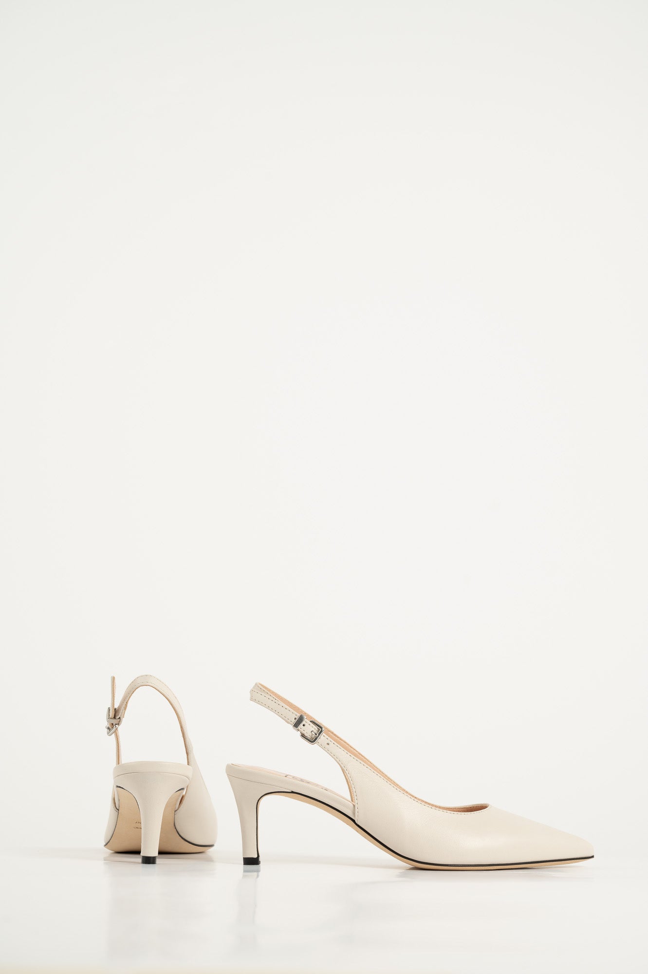 Slingback Pump Agnes 505 | Off-White Nappa Leather