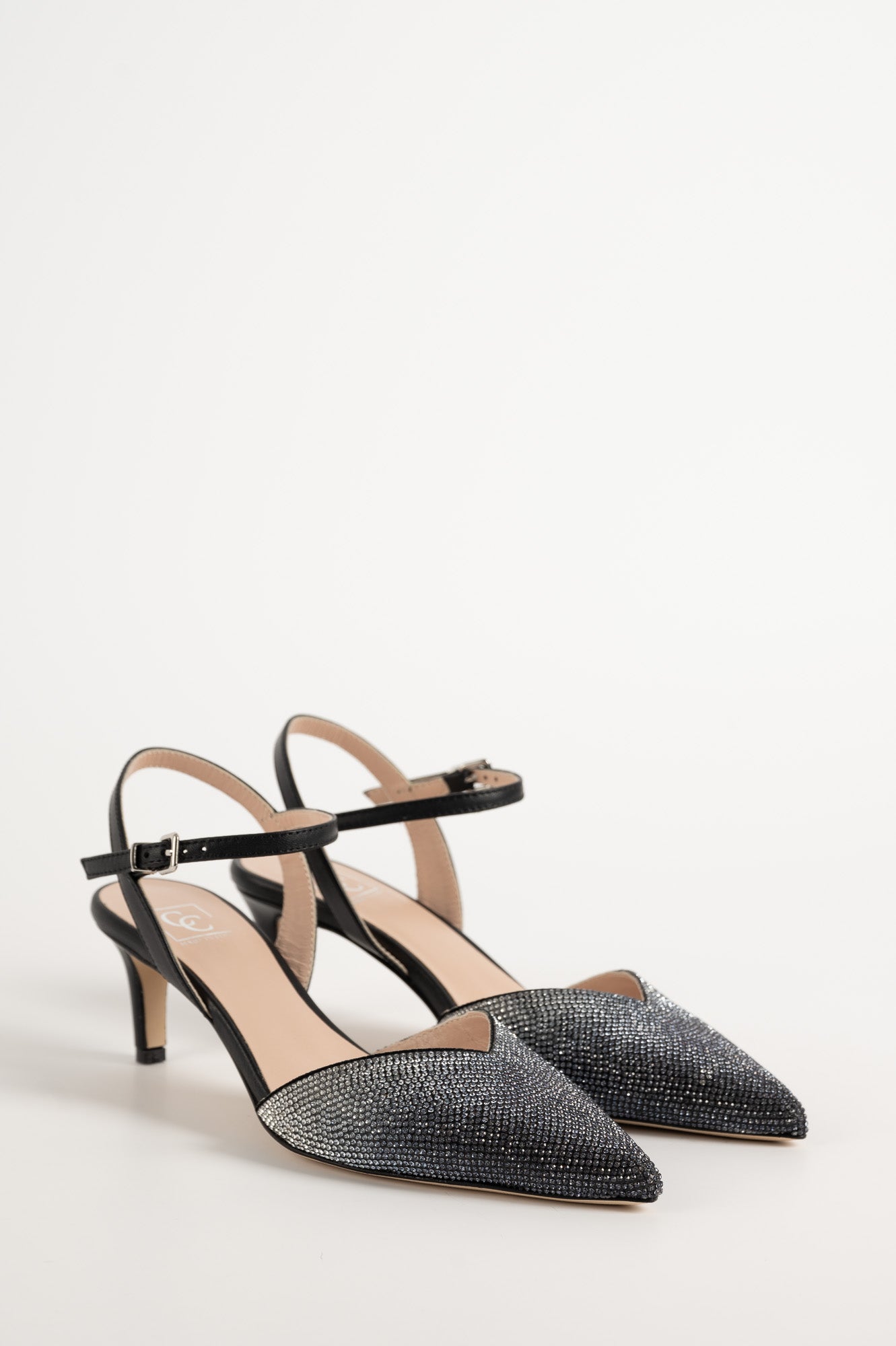 Sparkle Pump Carrie | Black Leather
