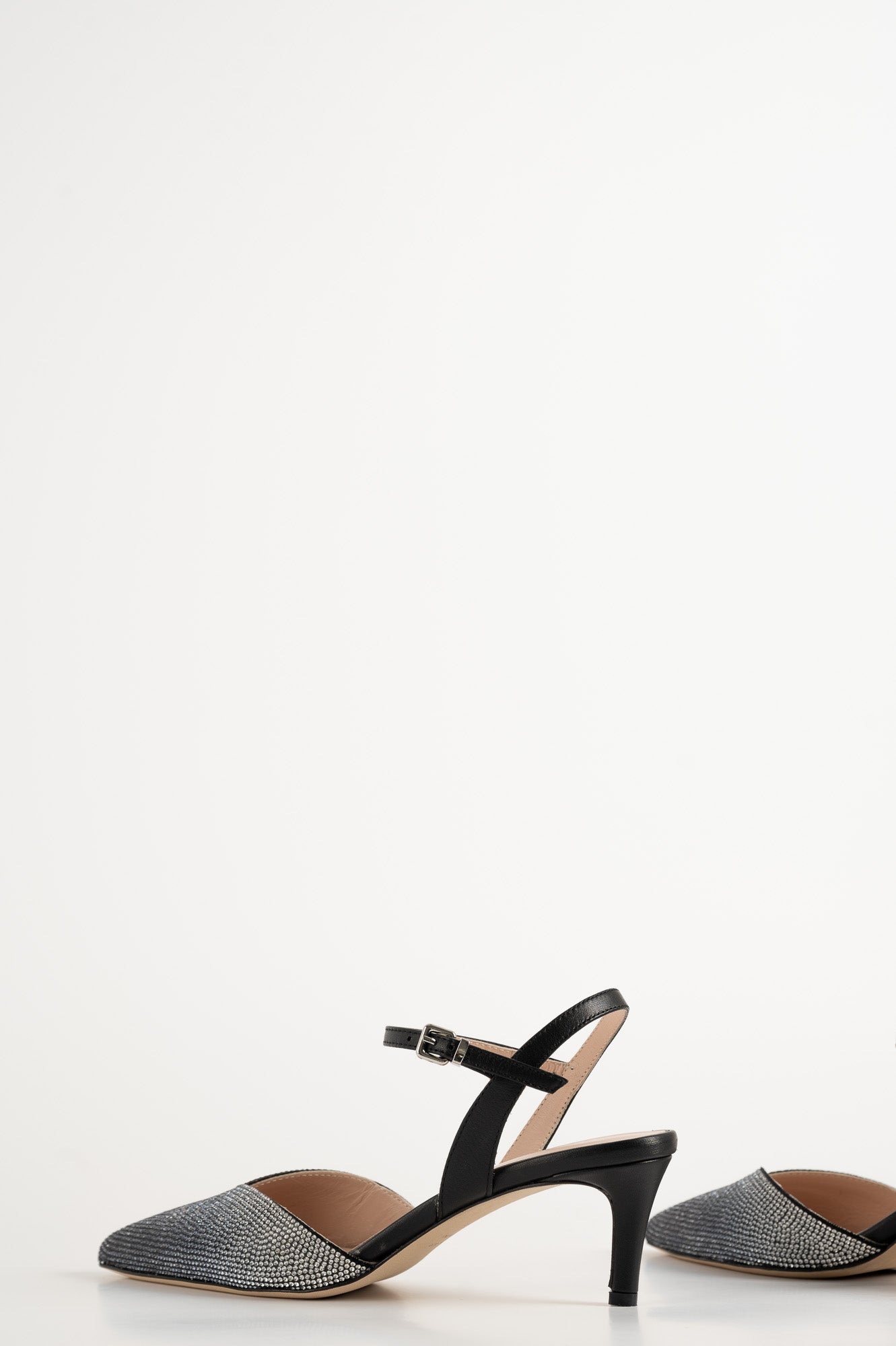 Sparkle Pump Carrie | Black Leather