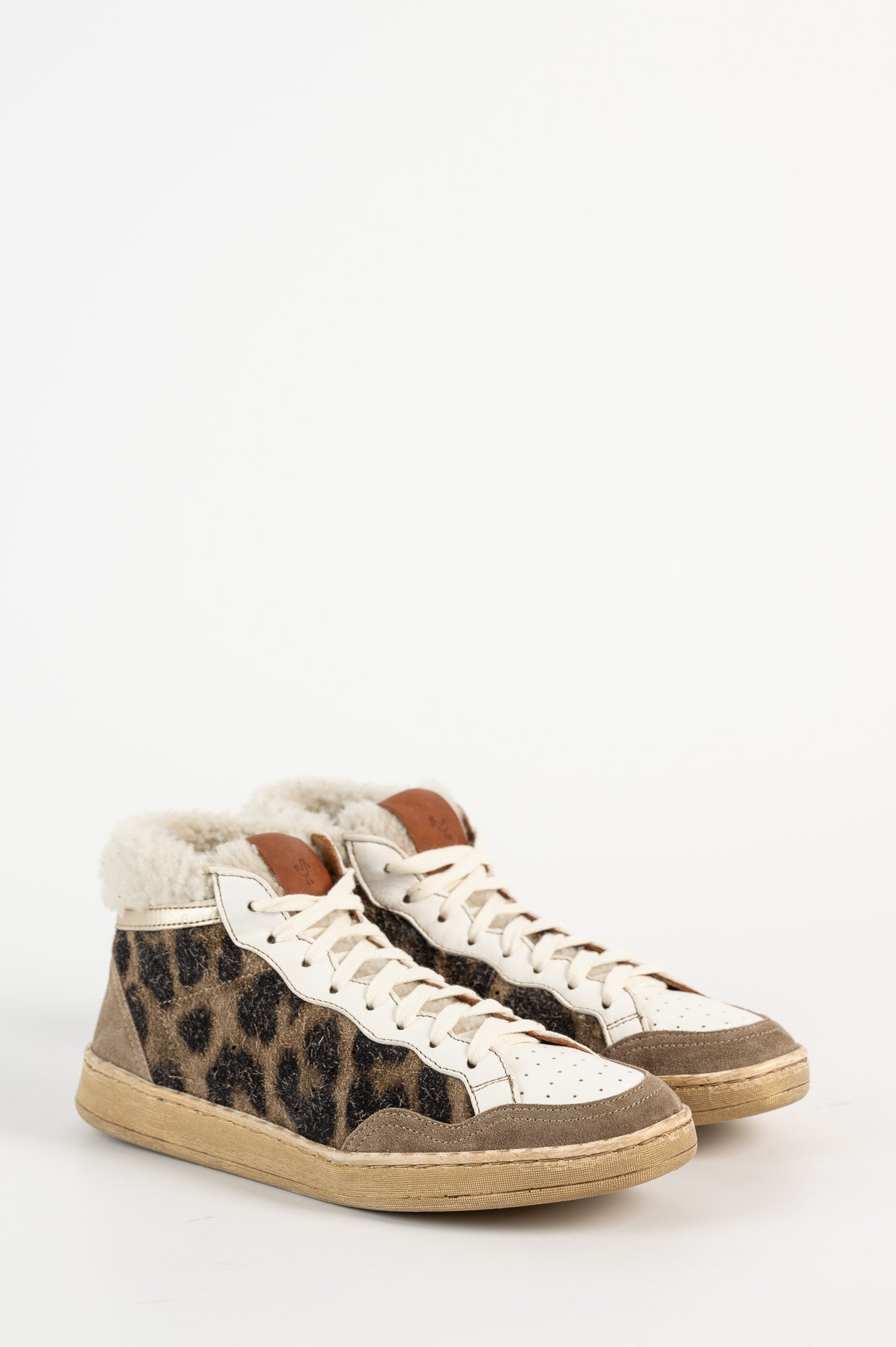 High-top Sneaker Alessia | Dusty Leopard Suede