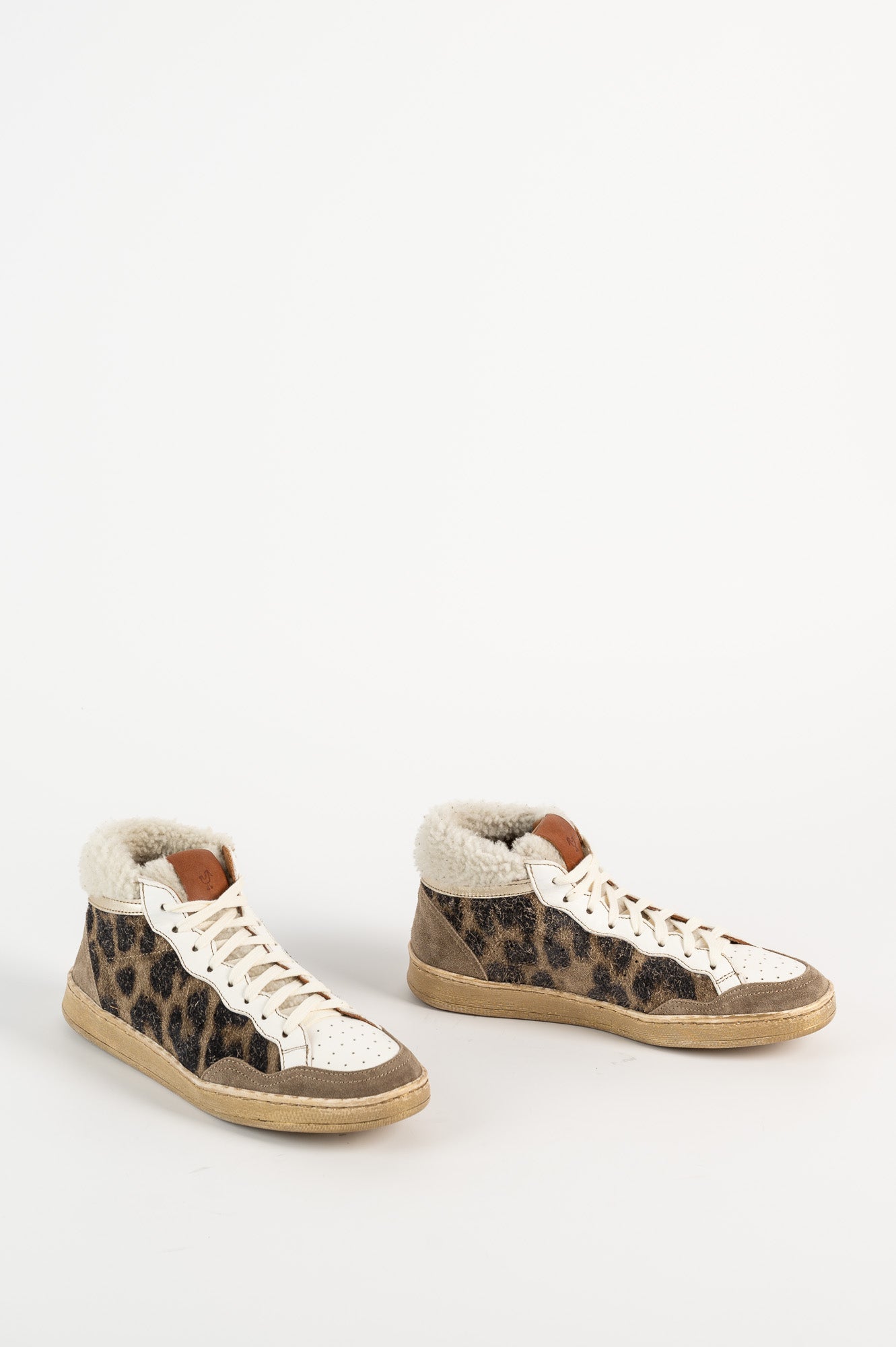 High-top Sneaker Alessia | Dusty Leopard Suede