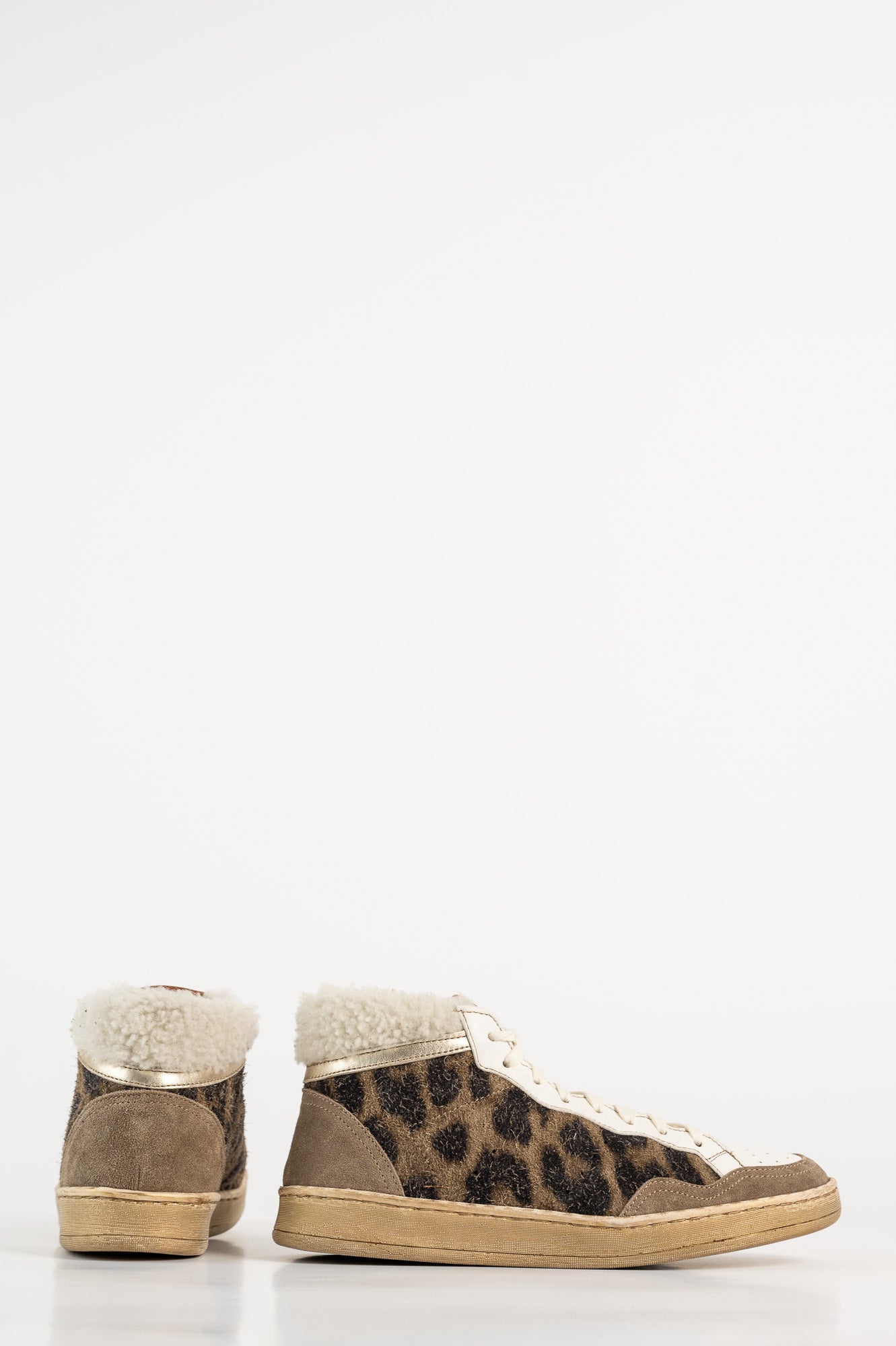 High-top Sneaker Alessia | Dusty Leopard Suede