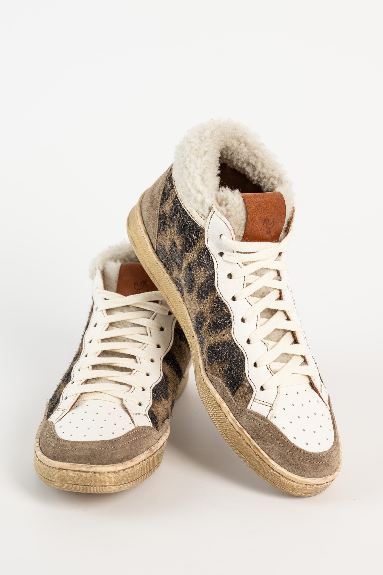 High-top Sneaker Alessia | Dusty Leopard Suede