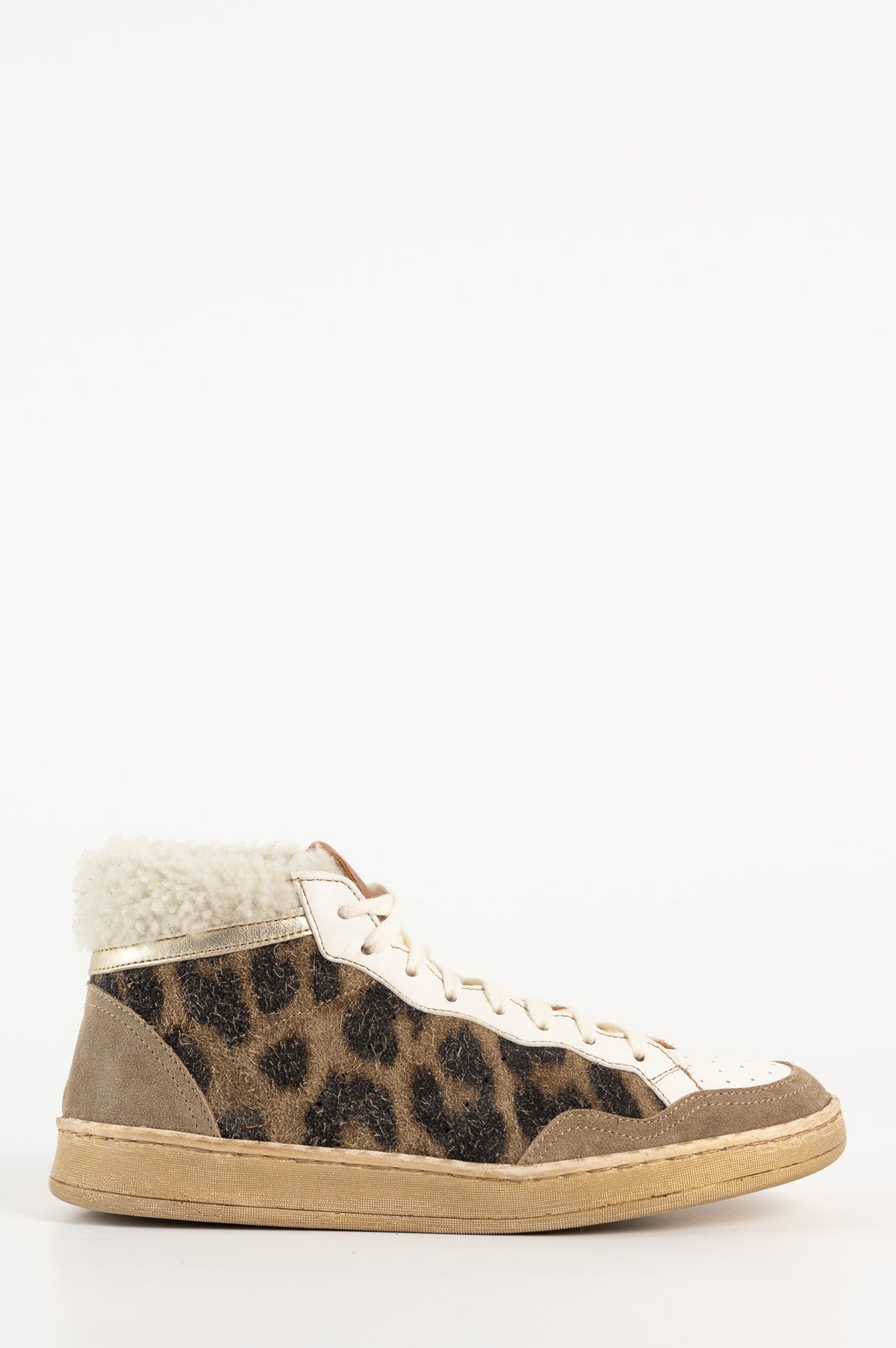 High-top Sneaker Alessia | Dusty Leopard Suede