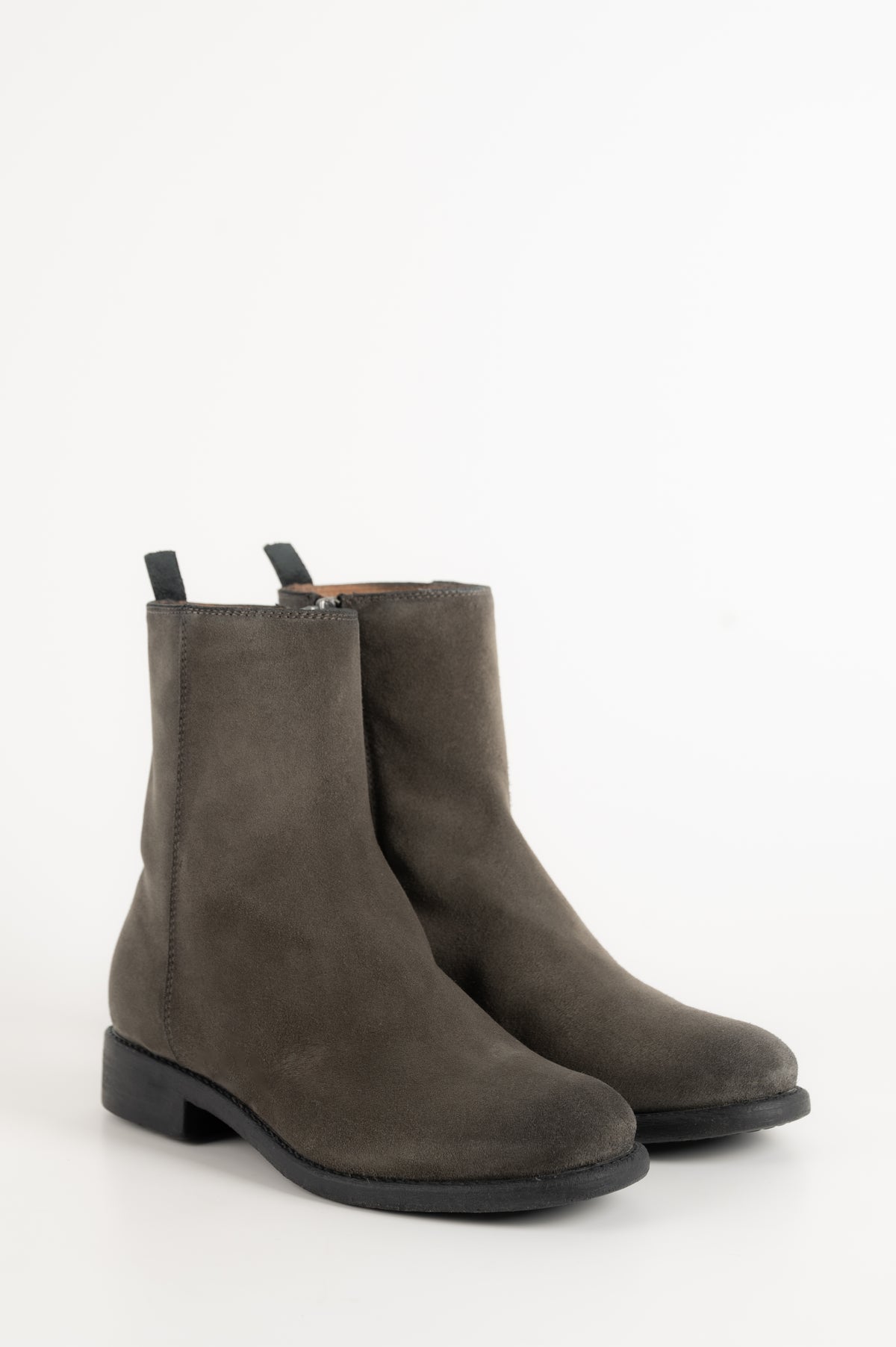 Zipper Boot Salice | Ash Grey Suede