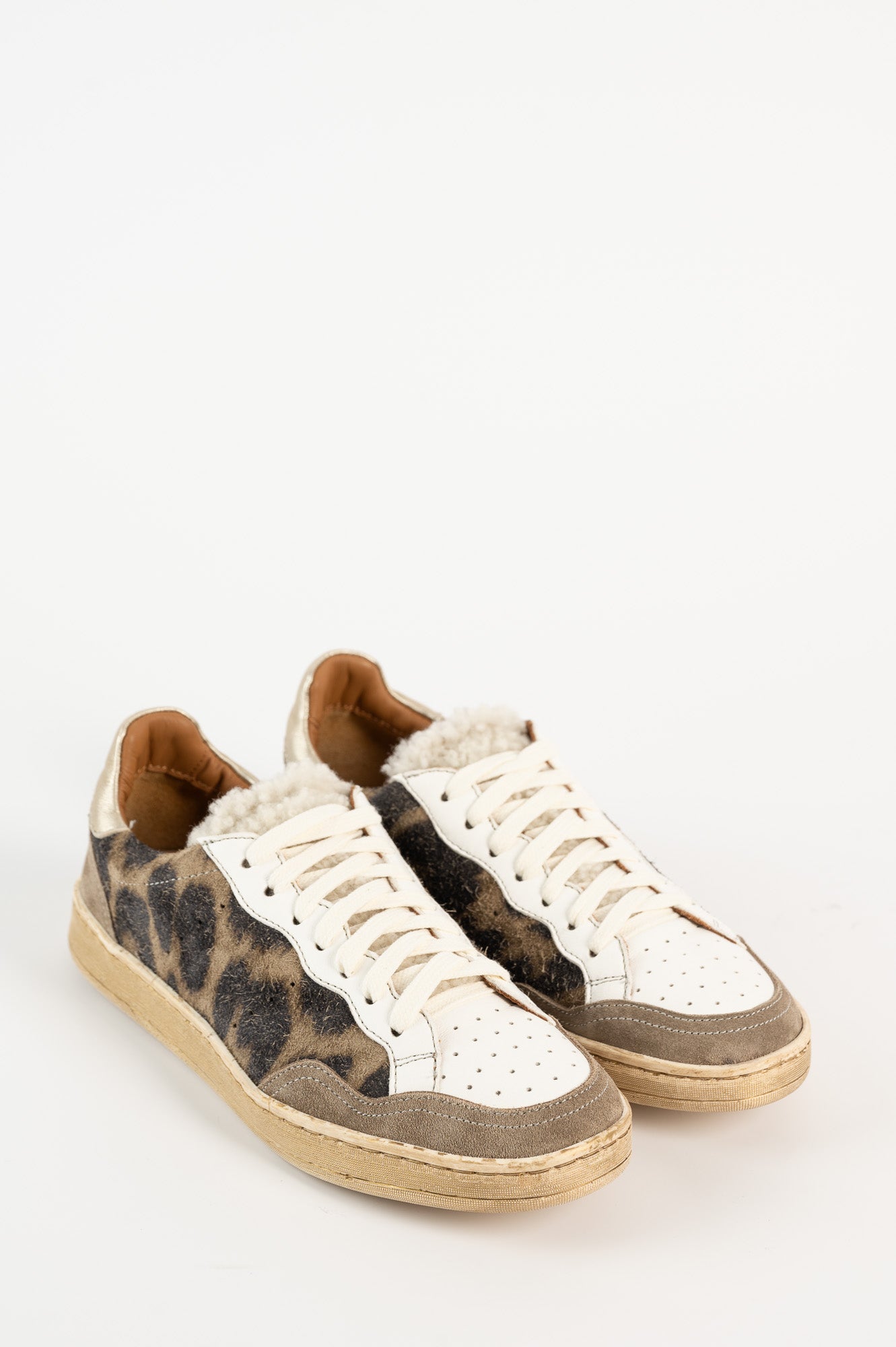 Low-top Sneaker Anna | Dusty Leopard Suede