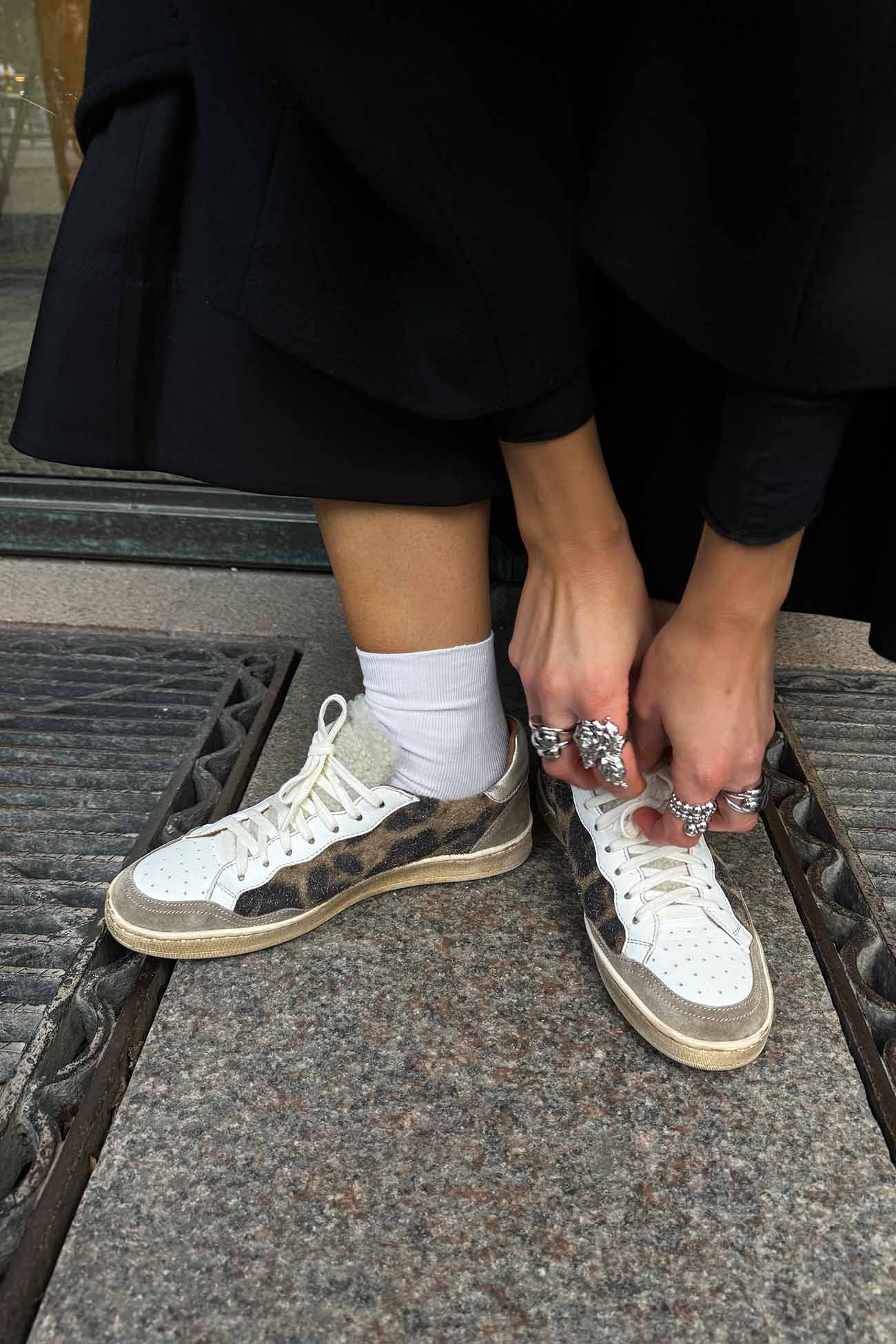 Low-top Sneaker Anna | Dusty Leopard Suede