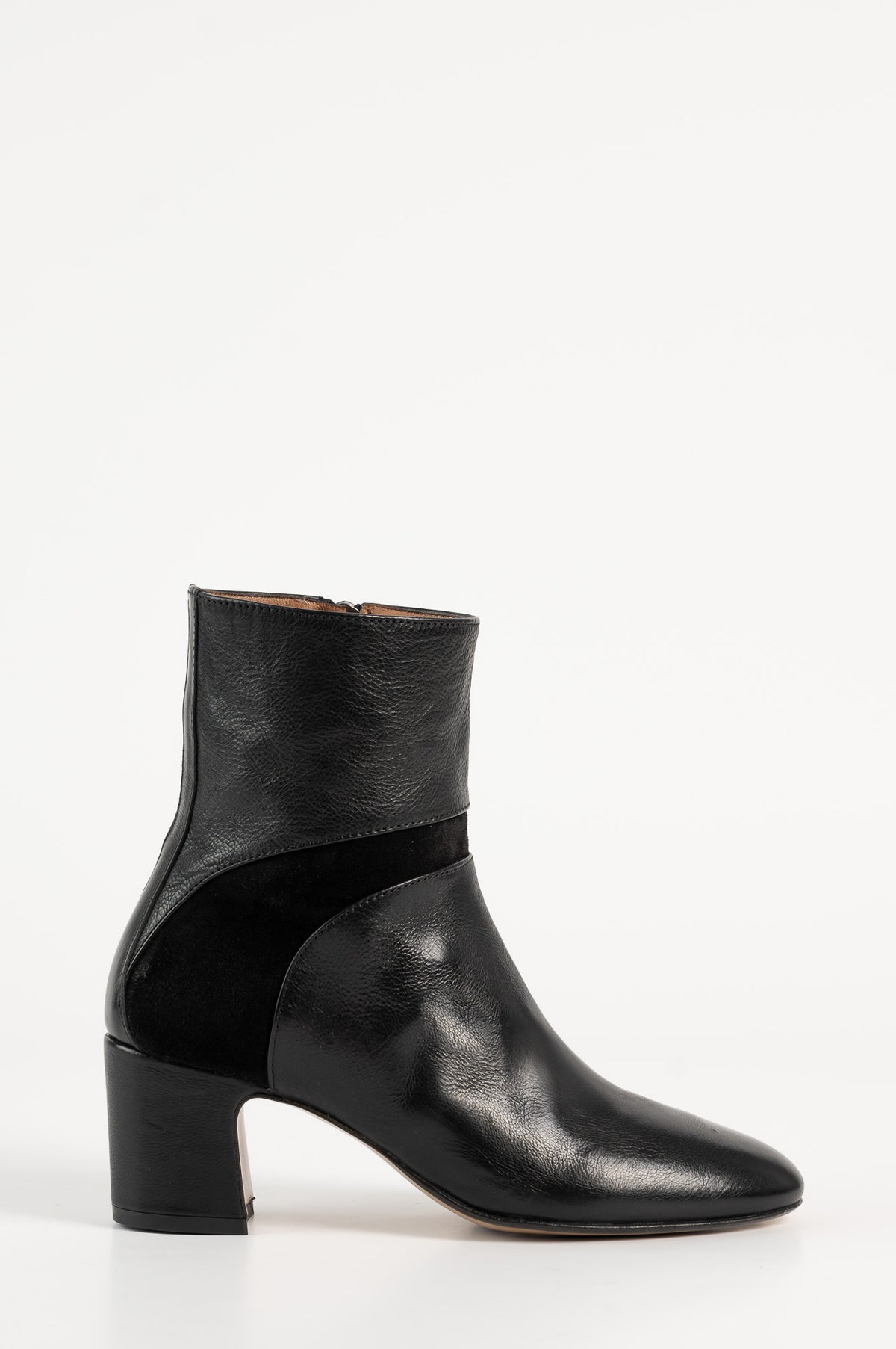 Ankle Boot Salice | Black Leather & Suede