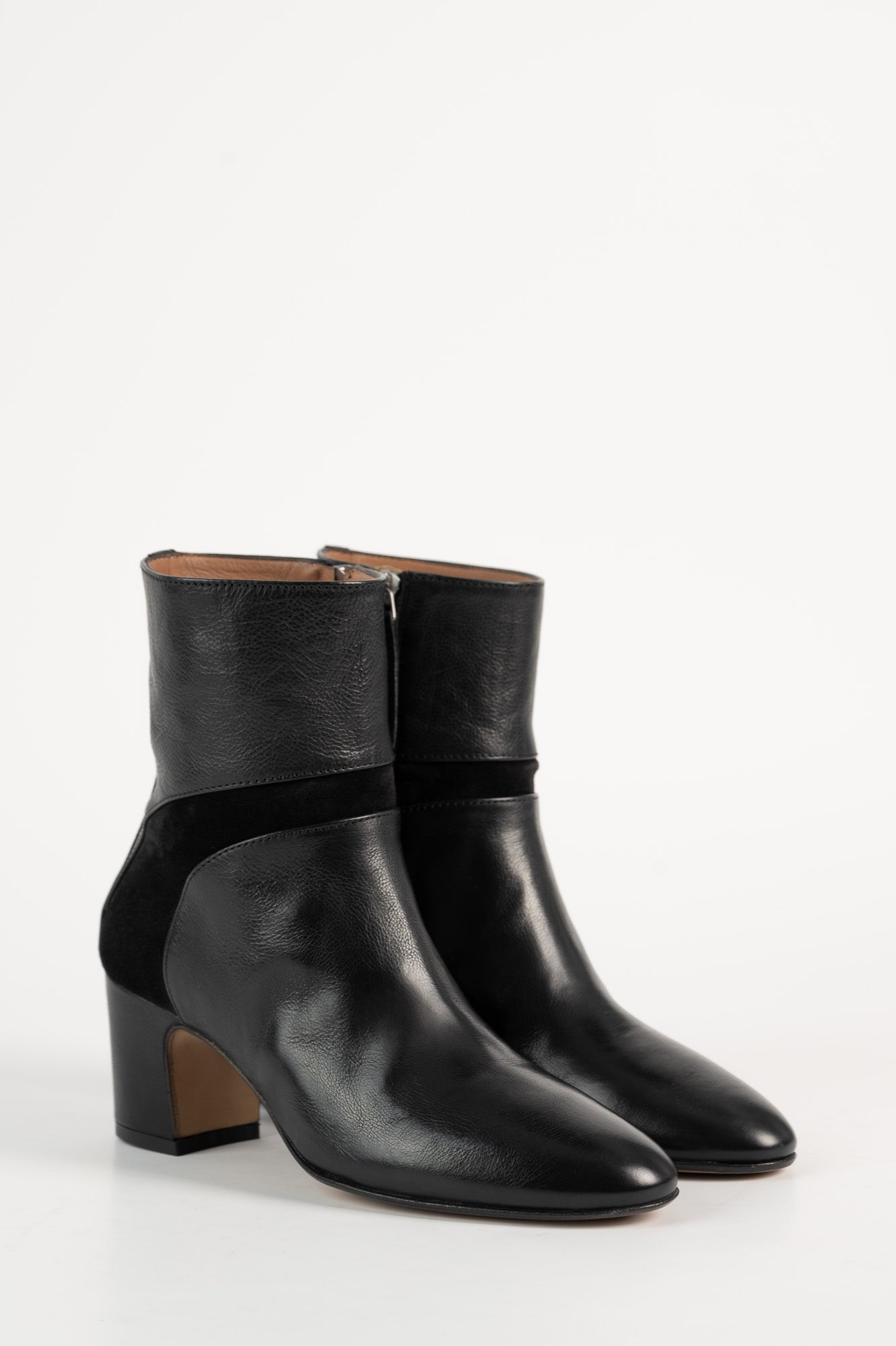 Ankle Boot Salice | Black Leather & Suede